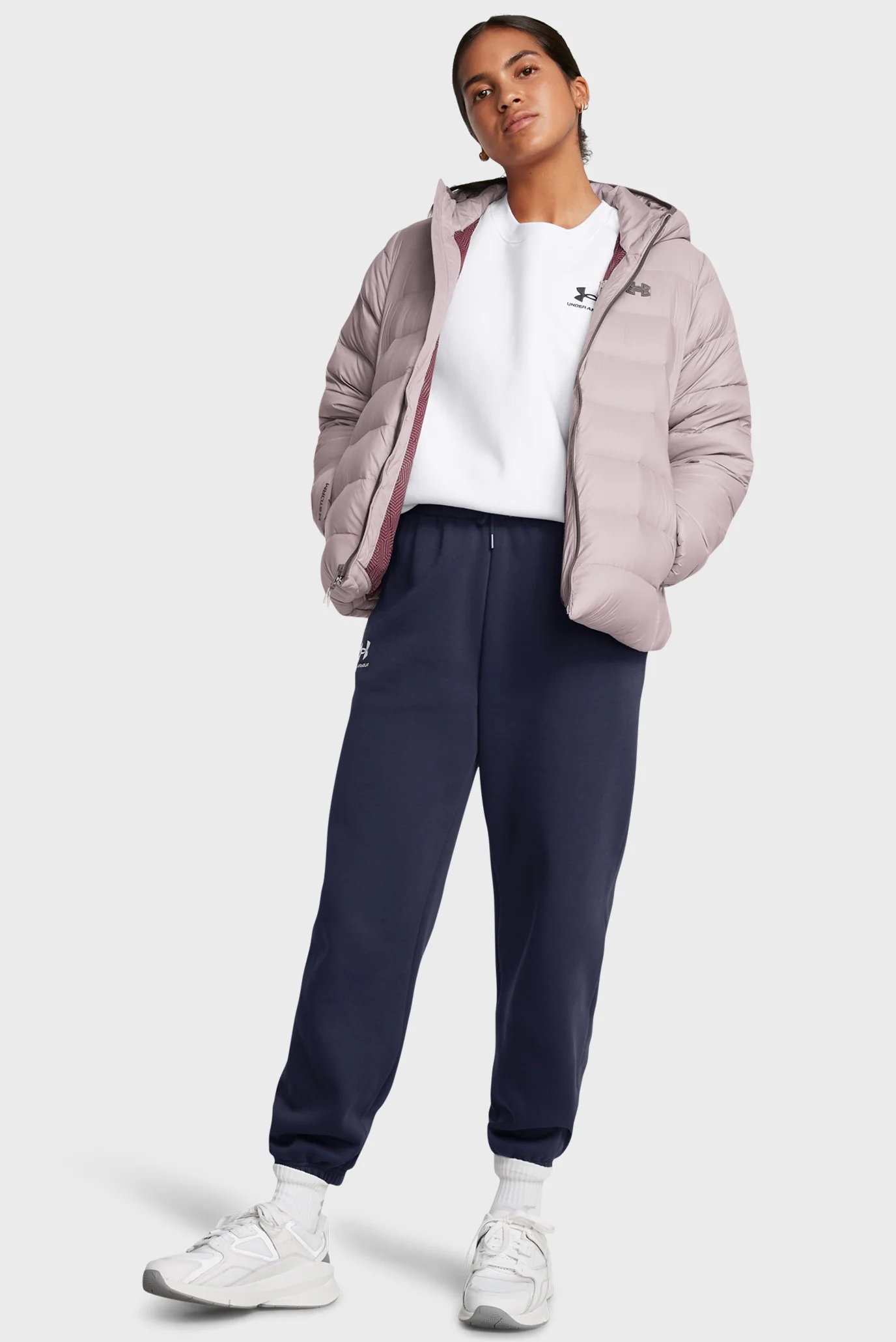 Женский пудровый пуховик LEGEND DOWN HOODED JACKET Under Armour