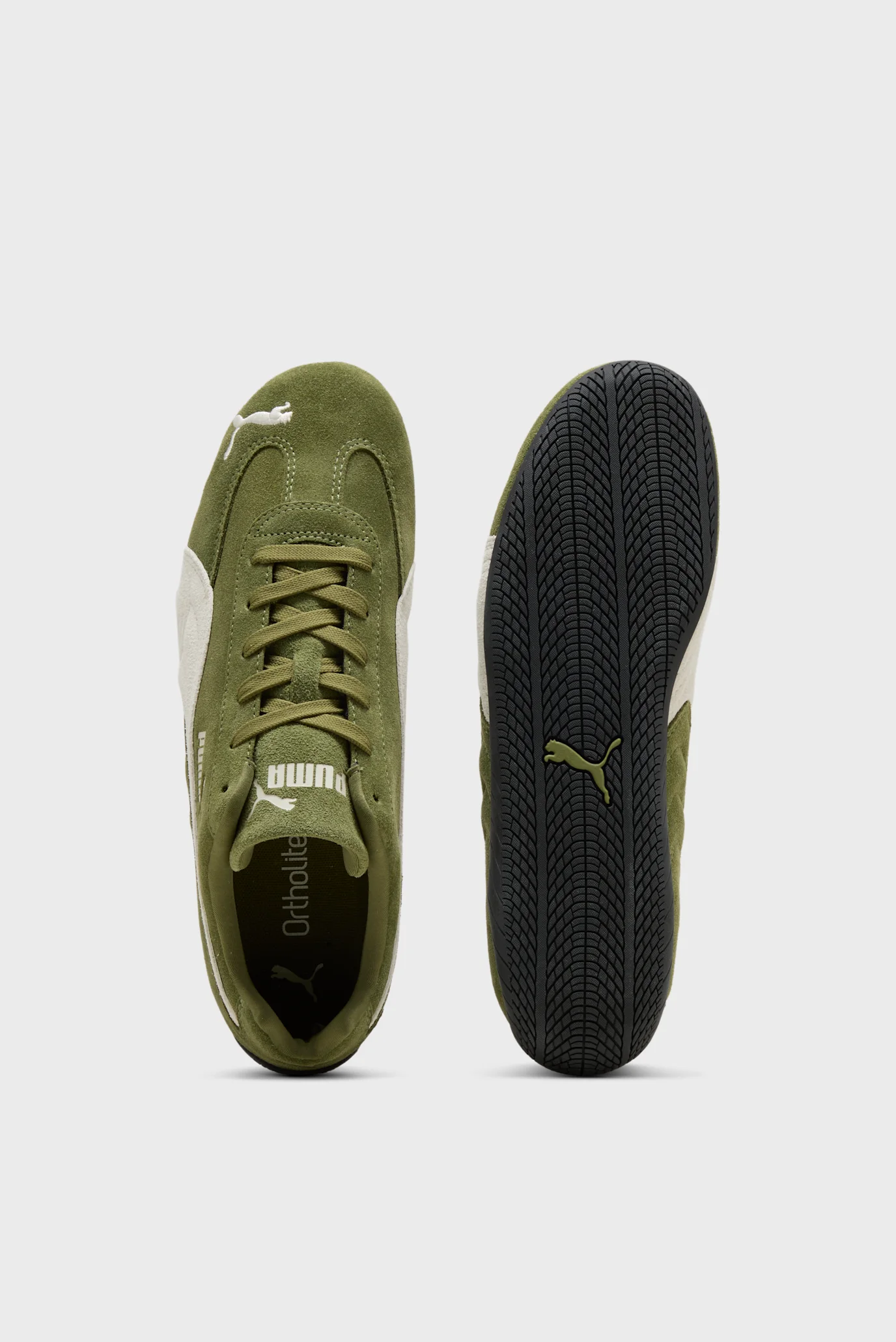 Зелені замшеві кросівки Speedcat OG Unisex PUMA 398846_66 — MD-Fashion