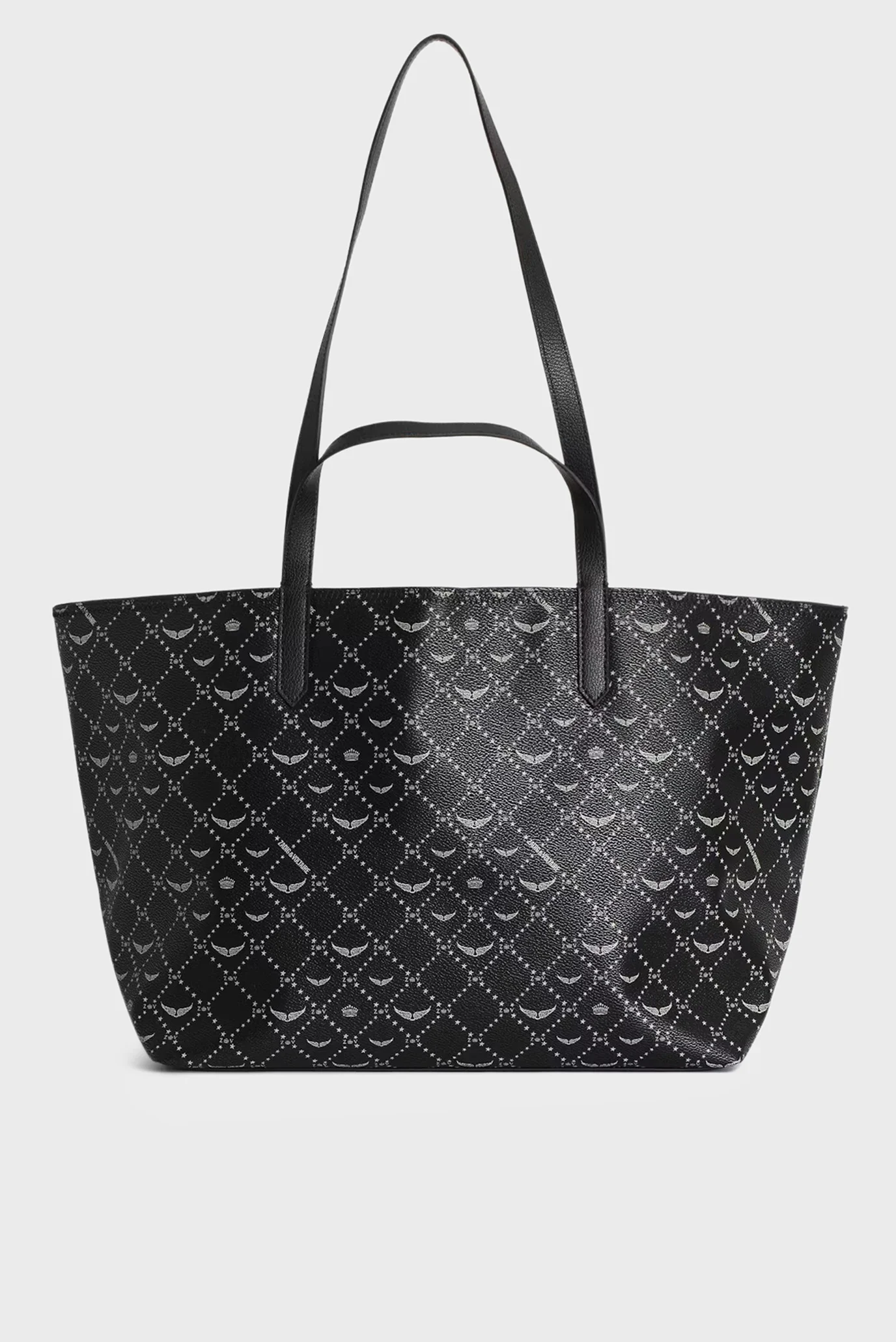 Женская черная сумка с узором Shopper XL ZADIG&VOLTAIRE
