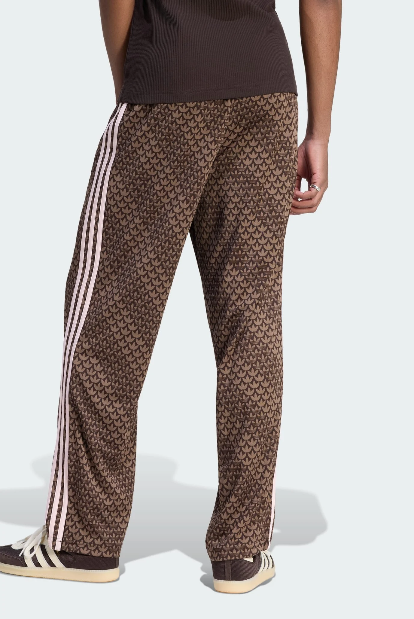 M♥K Мужские коричневые спортивные брюки с узором FIREBIRD LOOSE