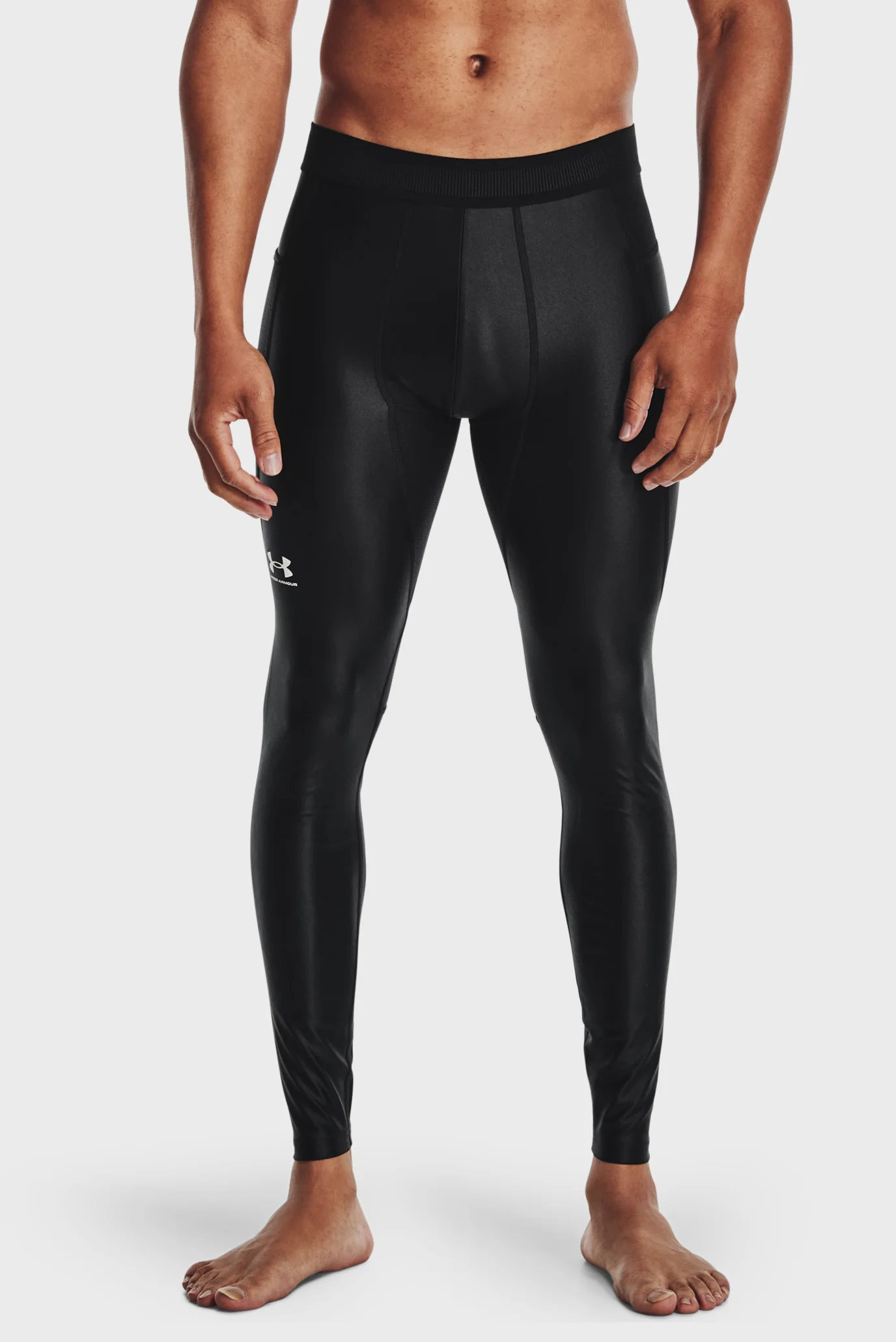 Мужские черные тайтсы UA HG IsoChill Leggings Under Armour 1365226