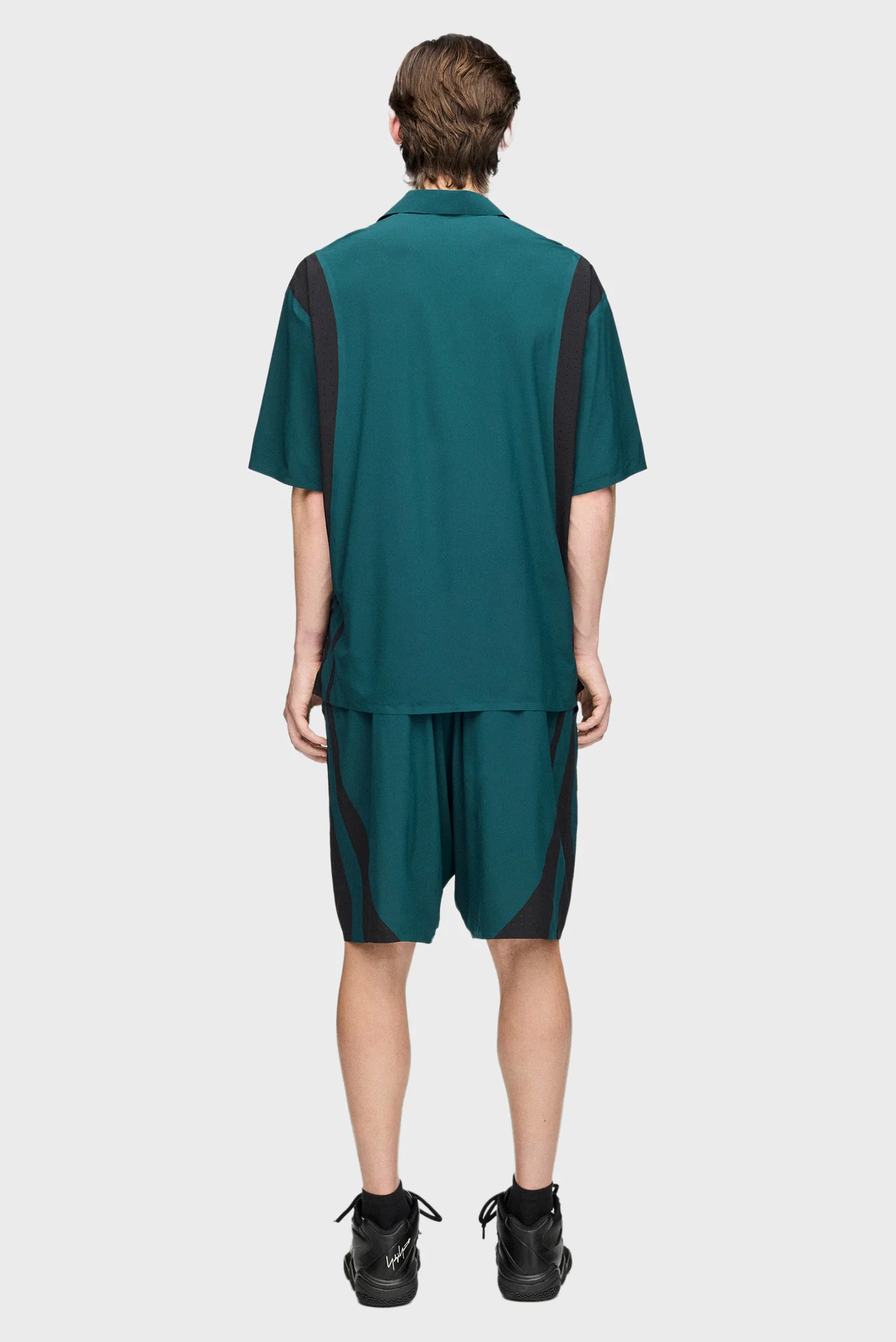 Мужская темно-зеленая рубашка Y-3 ULTRALIGHT WOVEN adidas KS2645