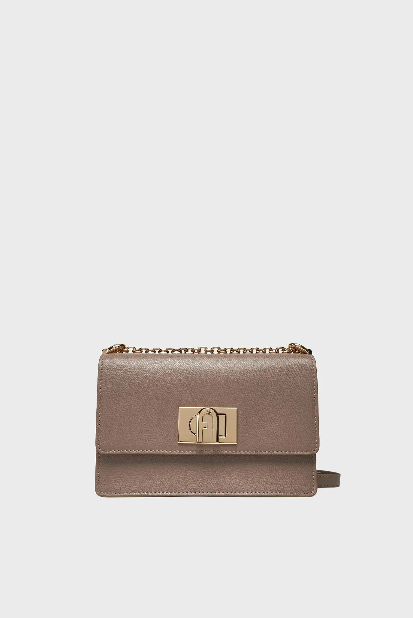 Женская серая кожаная сумка Furla BAFKACOARE0002572S1007 — MD-Fashion