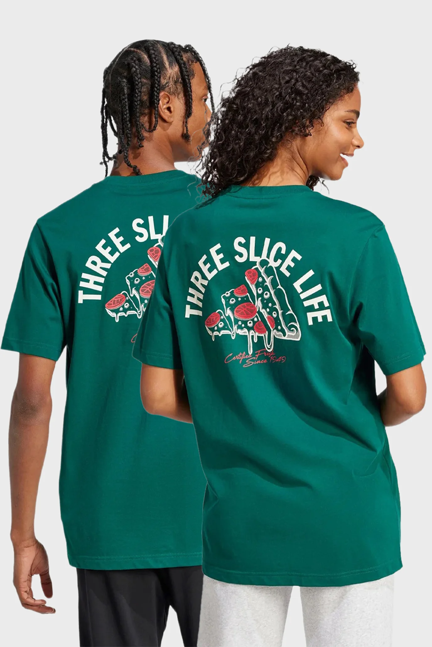 レタス Зелена футболка Lounge Pizza Graphic (унісекс) adidas JJ4017 — MD