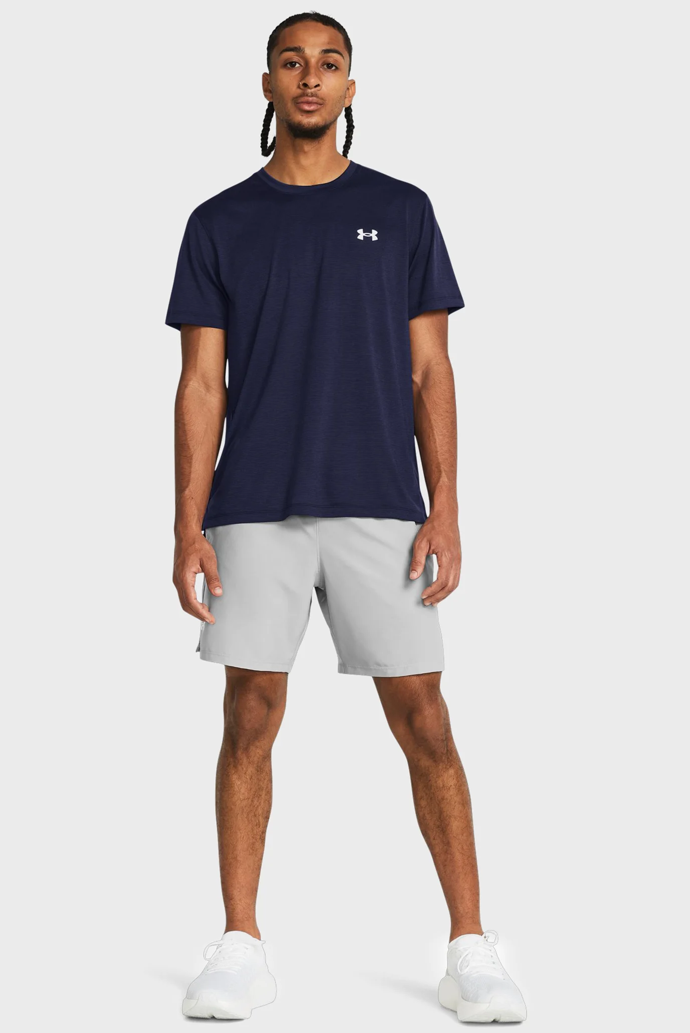 Мужские светло-серые шорты UA LAUNCH 7'' UNLINED SHORTS Under