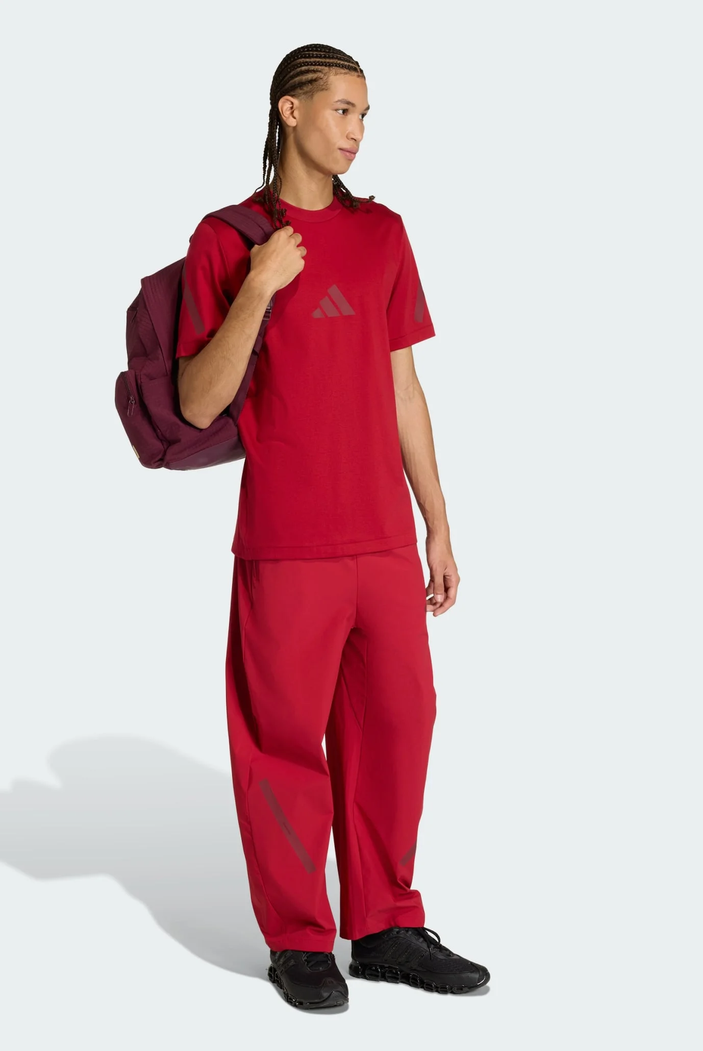 P&S fútbol Мужская красная футболка adidas Z.N.E. adidas KE4695 — MD-Fashion