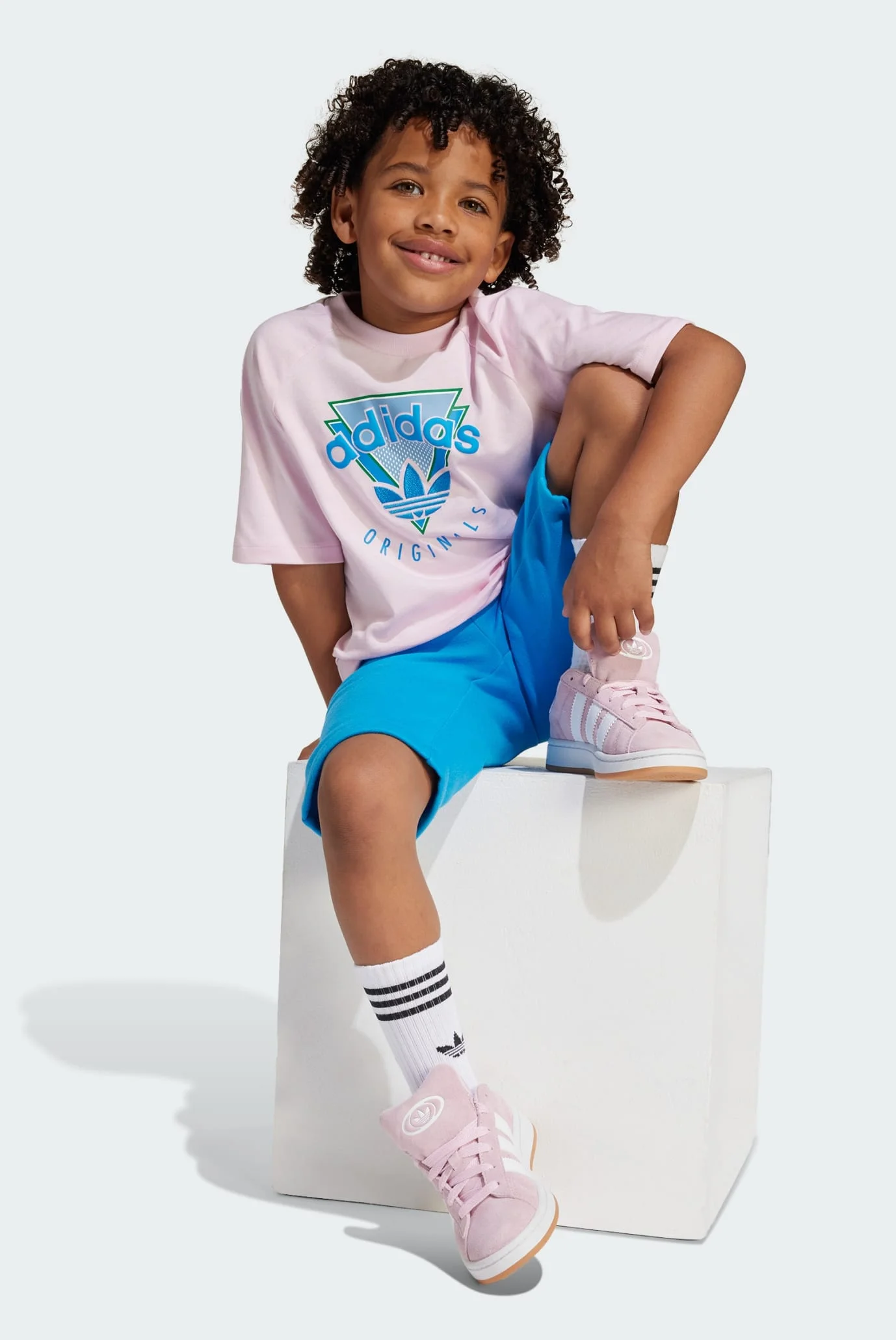 Дитячий комплект одягу (футболка, шорти) Kids adidas JJ3354 — MD