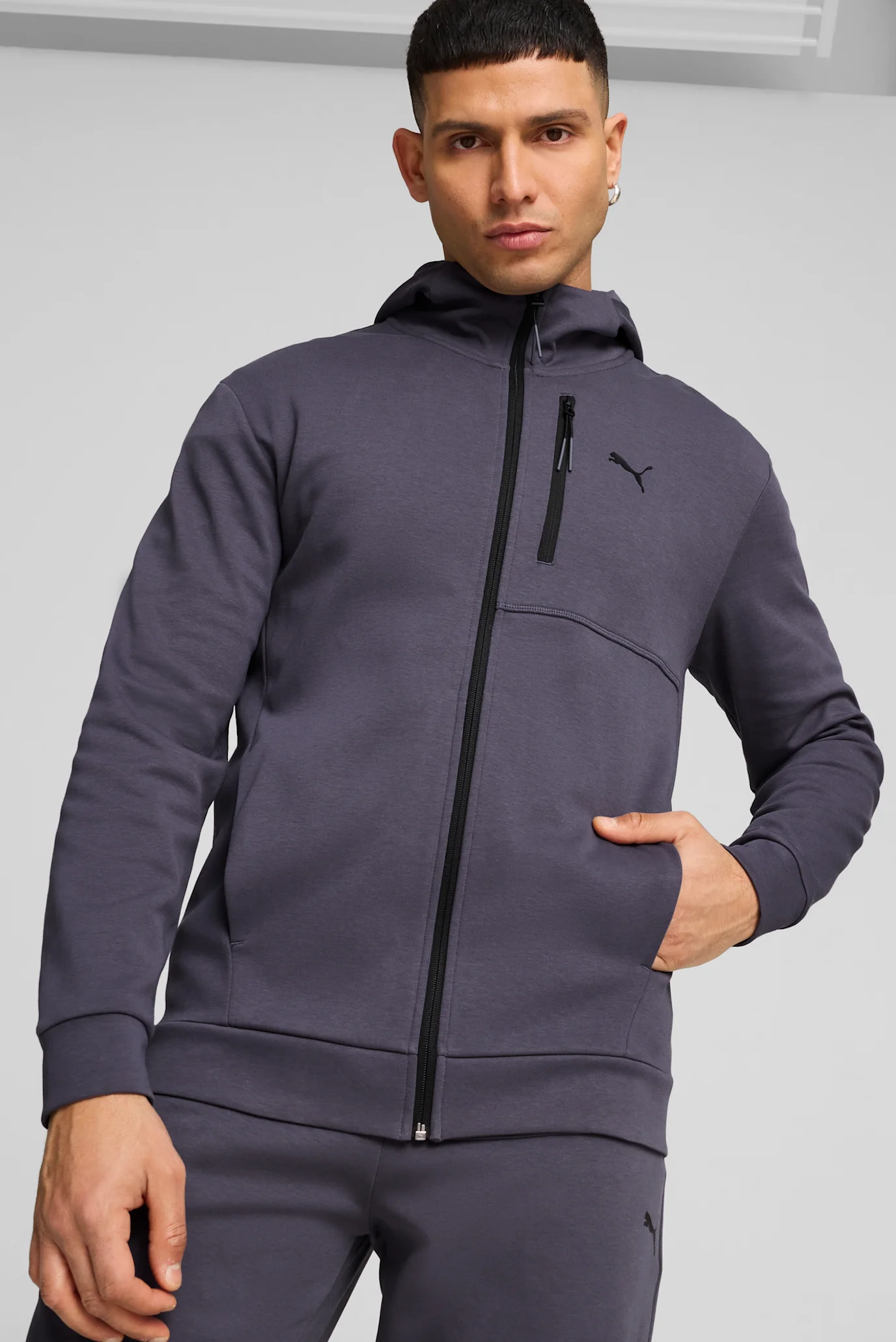 Мужская темно-серая спортивная кофта OPEN ROAD Full-Zip Hoodie Men
