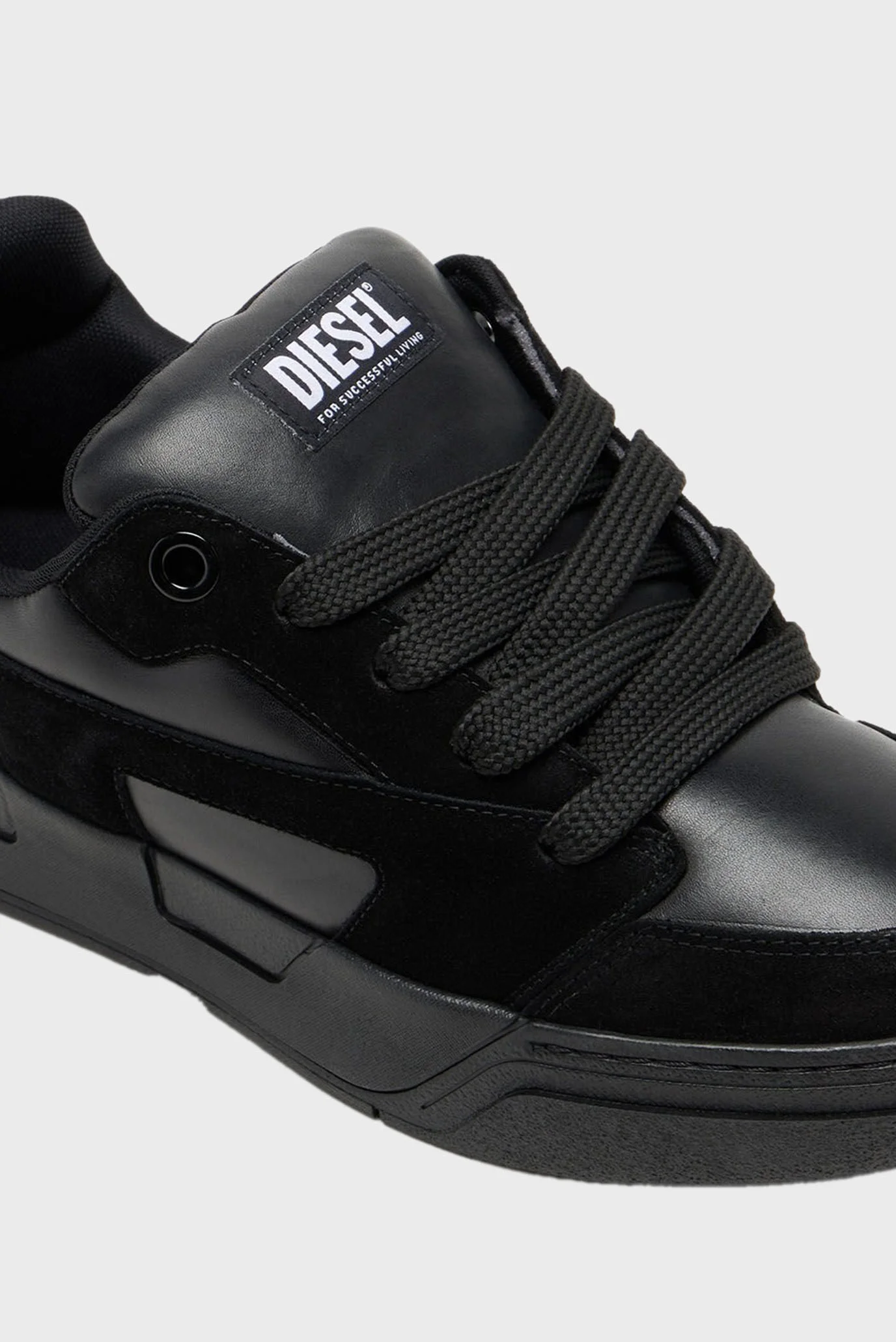 Мужские черные кожаные сникерсы D-OLLIE / S-D-OLLIE LOW SNEAKERS
