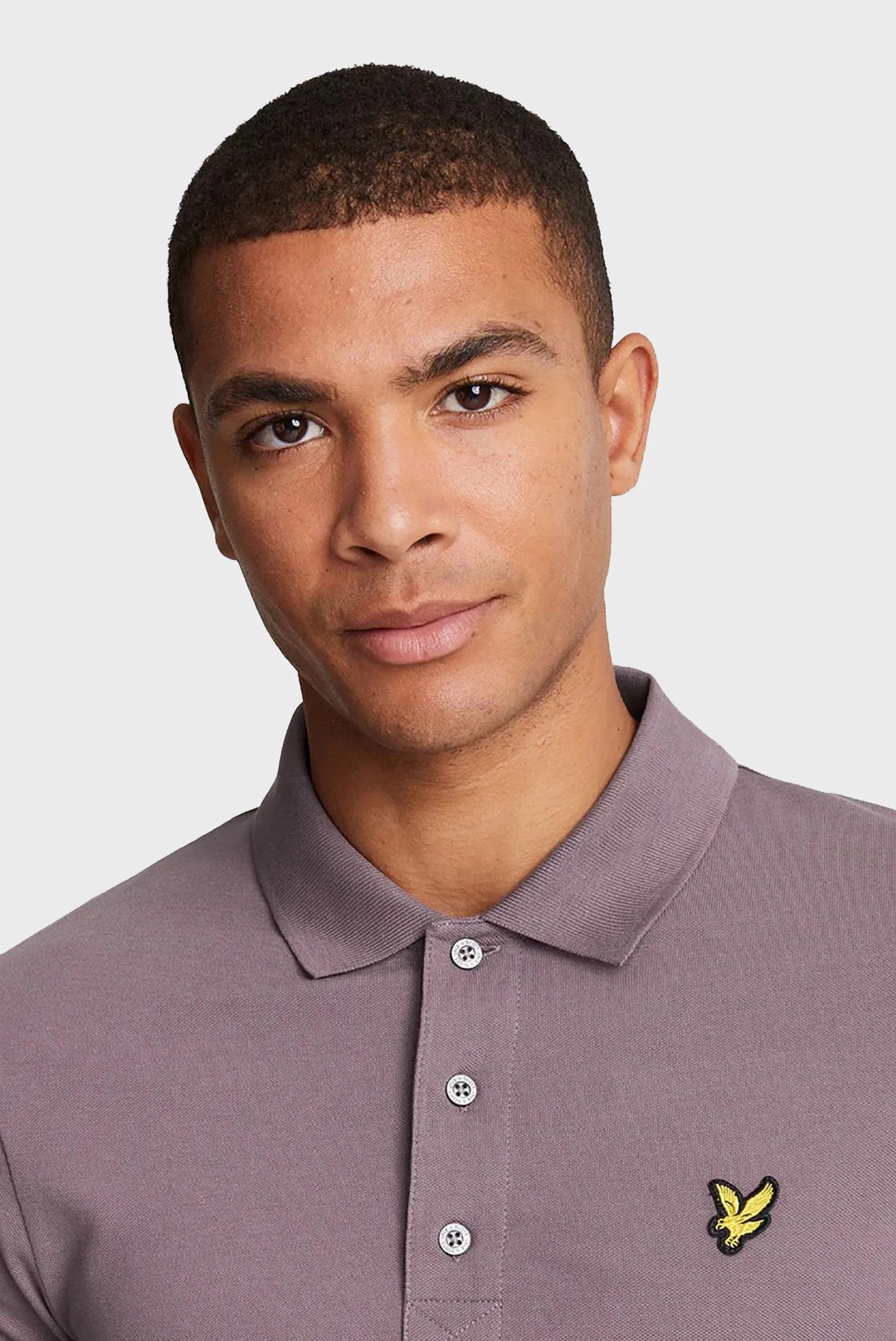 Мужское фиолетовое поло PLAIN POLO SHIRT Lyle & Scott SP400VOG