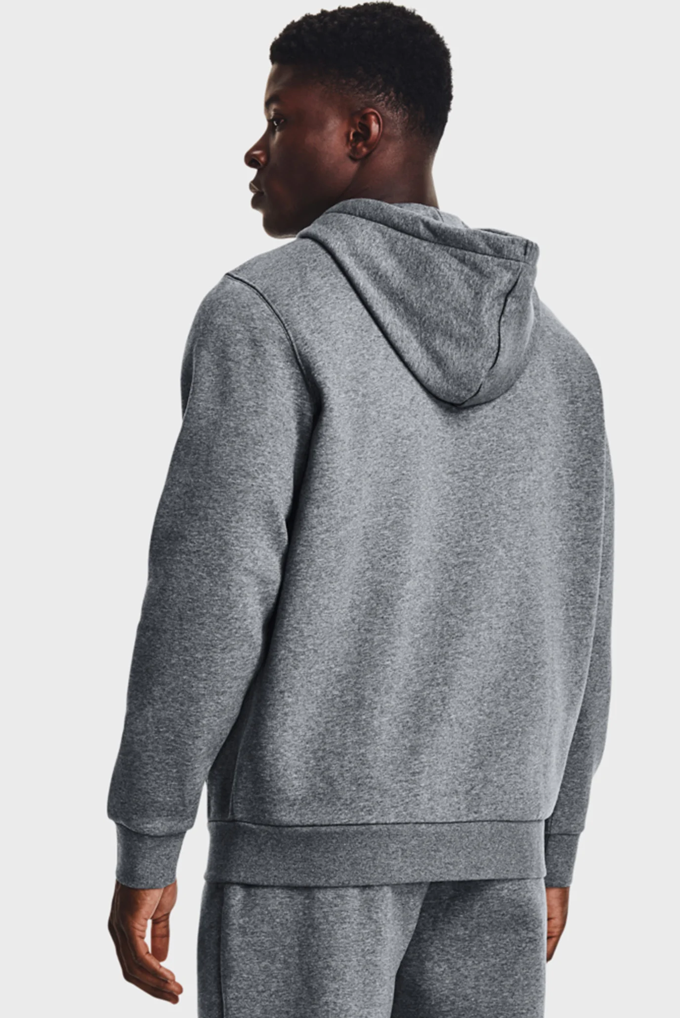 Мужское серое худи UA Essential Fleece FZ Under Armour 1373881-012
