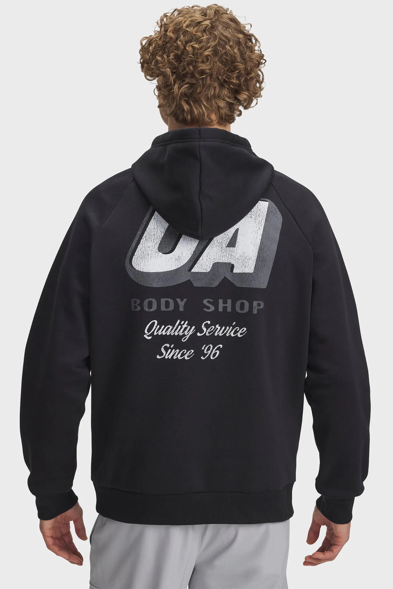 Мужское черное худи UA Rival Fleece HBR Logo HD Under Armour