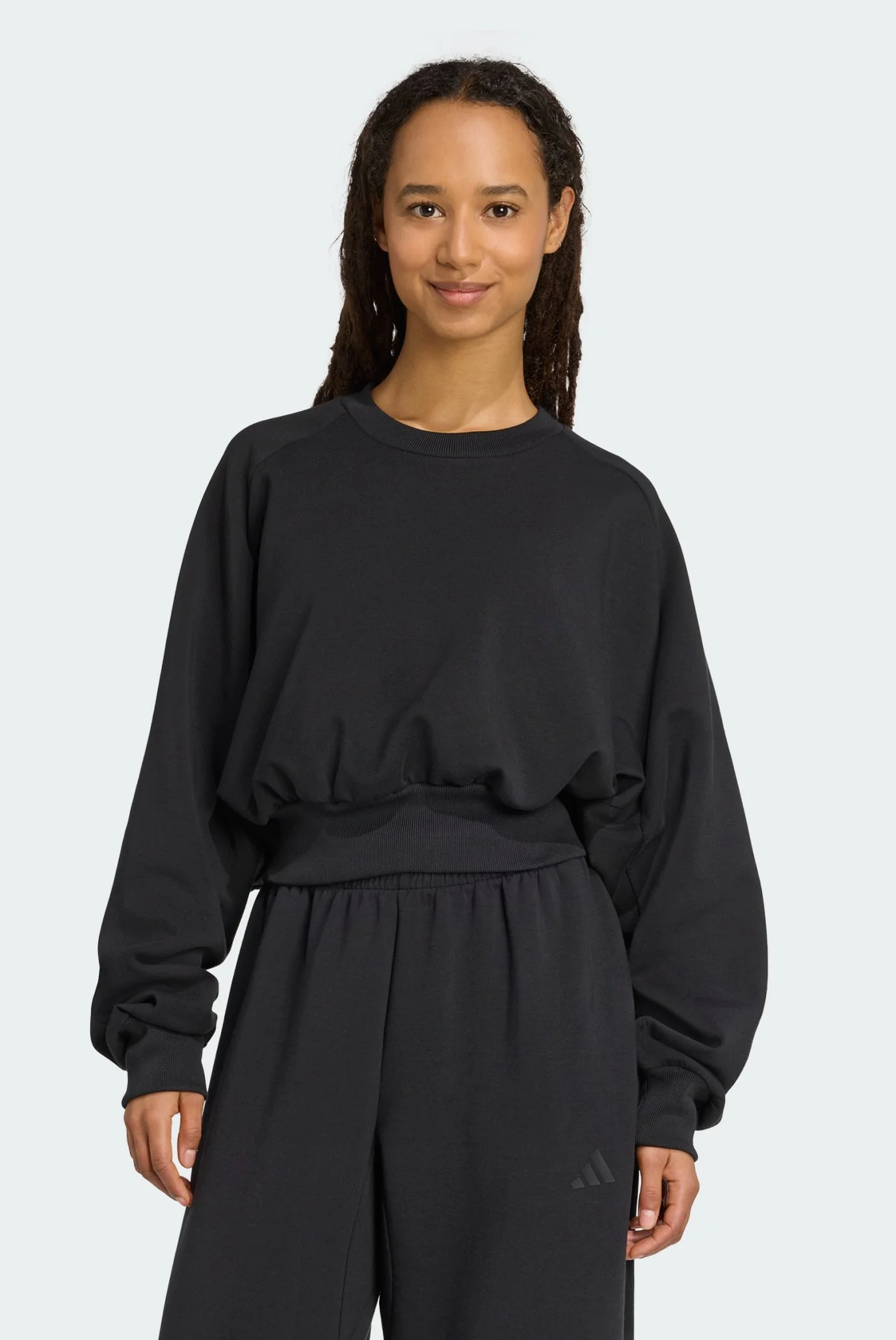 Женский черный свитшот ALL SZN Soft Lux Loose adidas JM3836 — MD