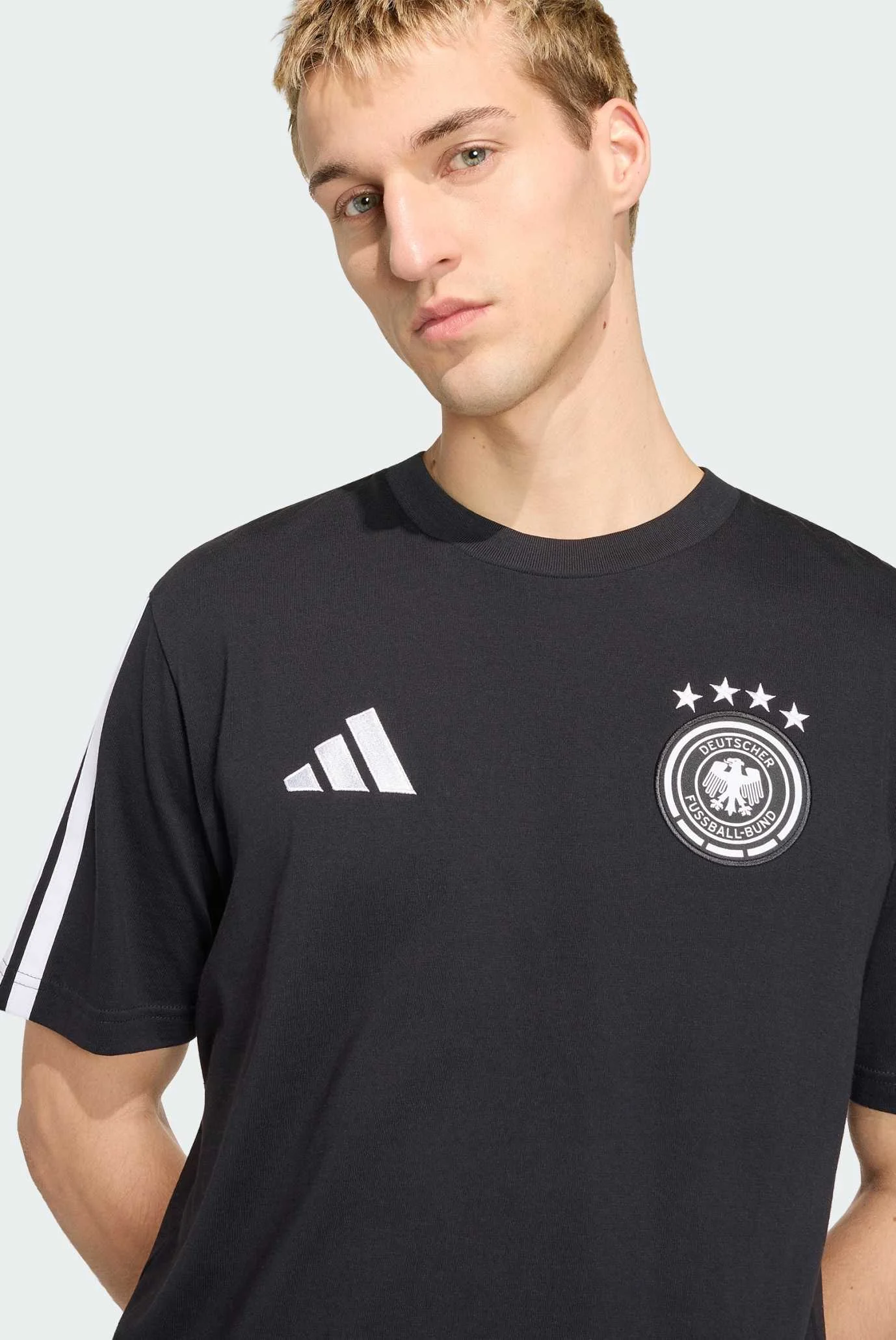 Чоловіча чорна футболка Germany DNA adidas JZ9352 — MD-Fashion