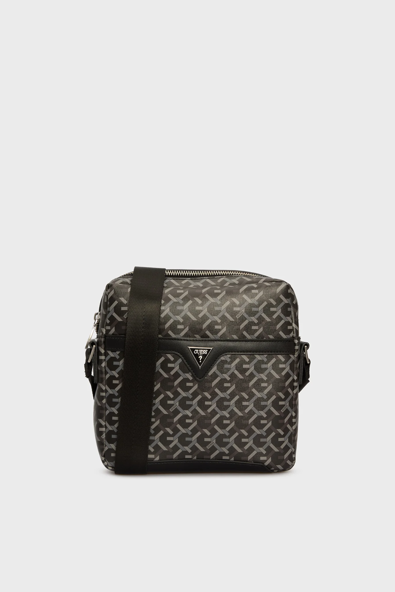 Чоловіча чорна сумка TORINO TOP ZIP CROSSBODY FLAT Guess