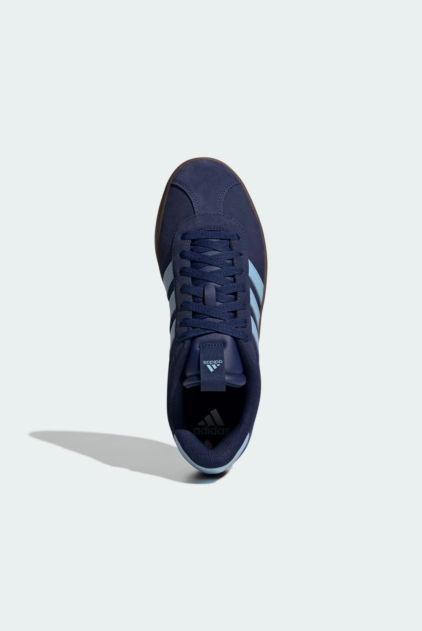 Чоловічі сині замшеві снікерси VL Court 3.0 adidas JP7537 — MD-Fashion