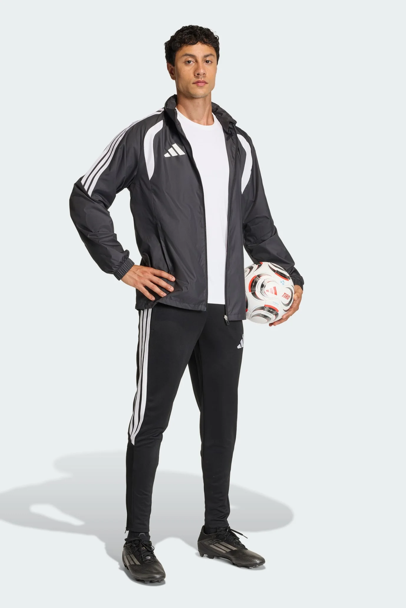 Мужская черная ветровка Tiro26 League adidas JY9733 — MD-Fashion