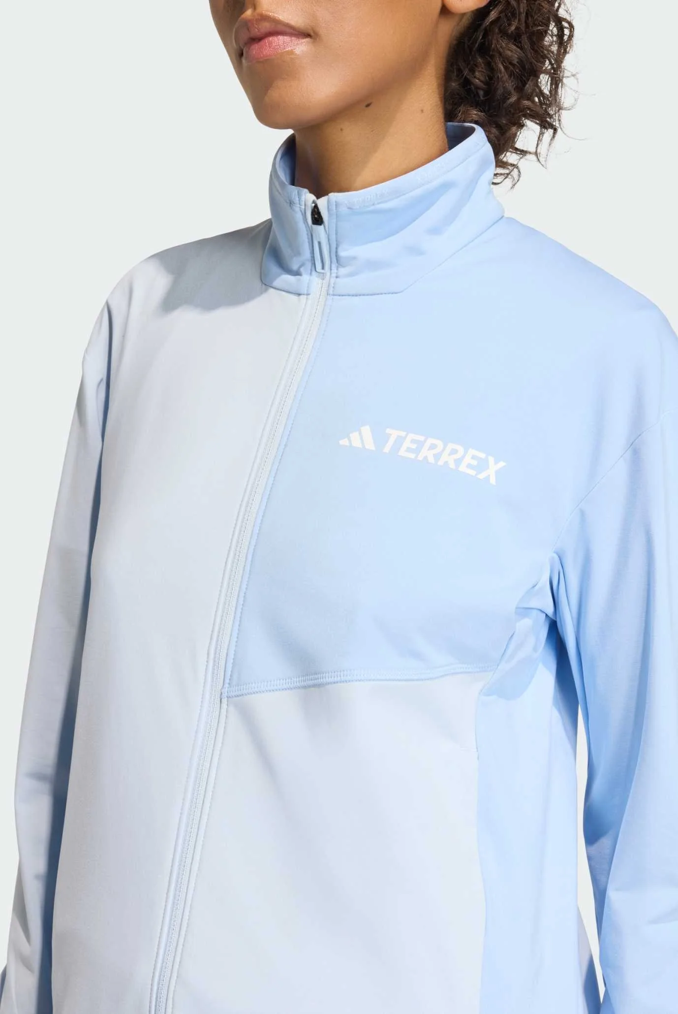 ウェア K Жіноча блакитна спортивна кофта Terrex Multi CLIMAWARM Full-Zip