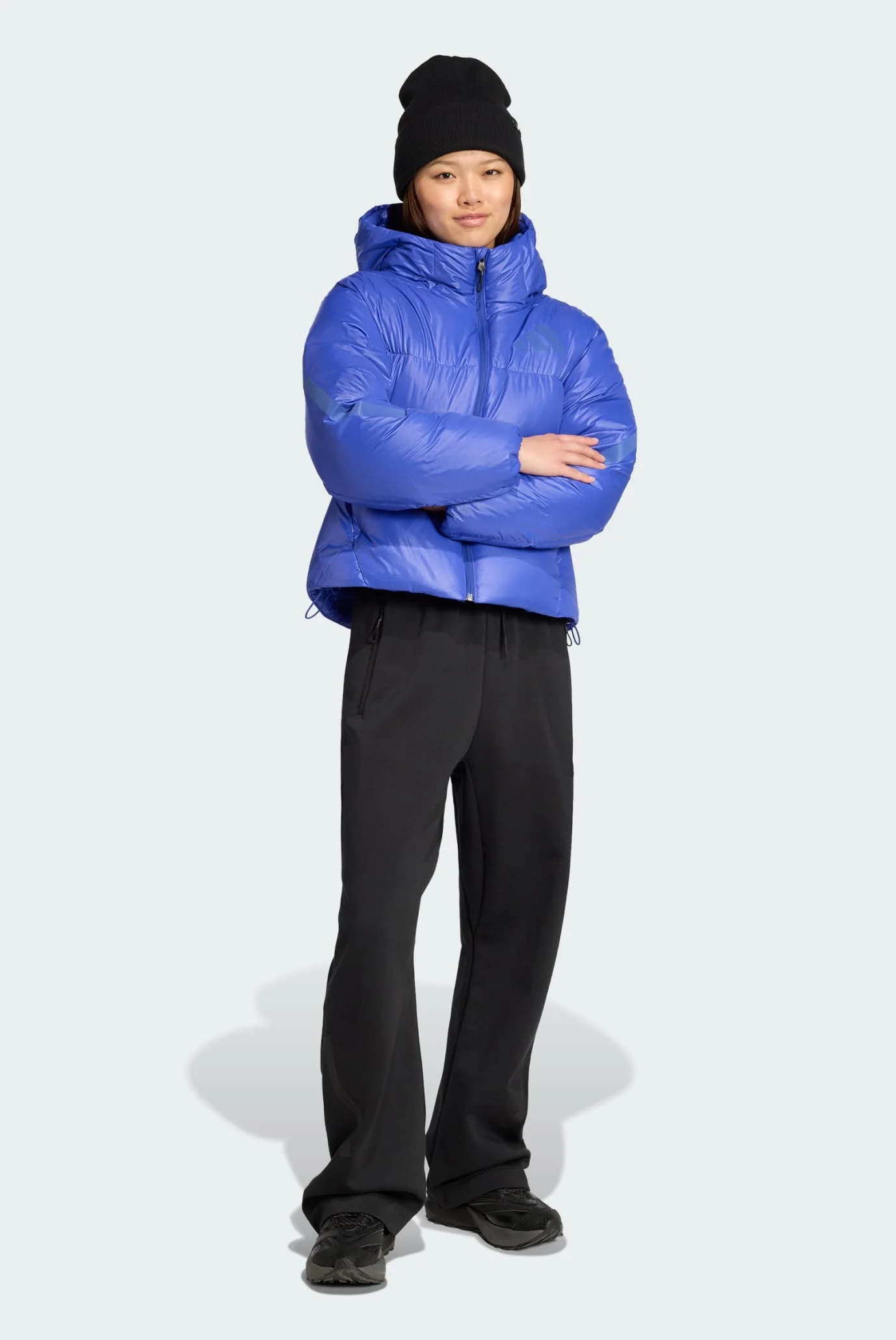 Жіночий синій пуховик ADIDAS Z.N.E. Puffer Climawarm adidas JW1517