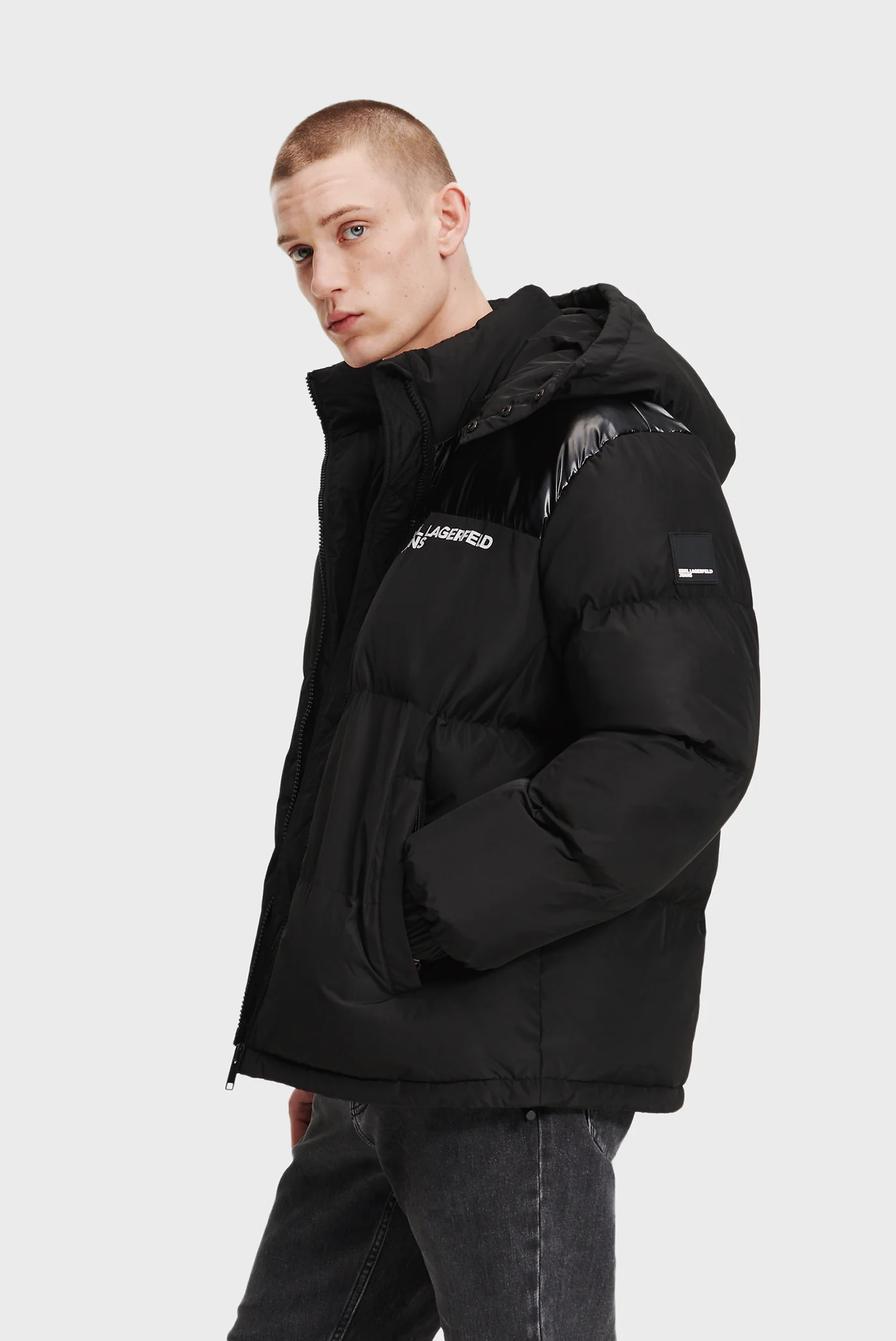 Мужская черная куртка KLJ PUFFER JACKET Karl Lagerfeld Jeans