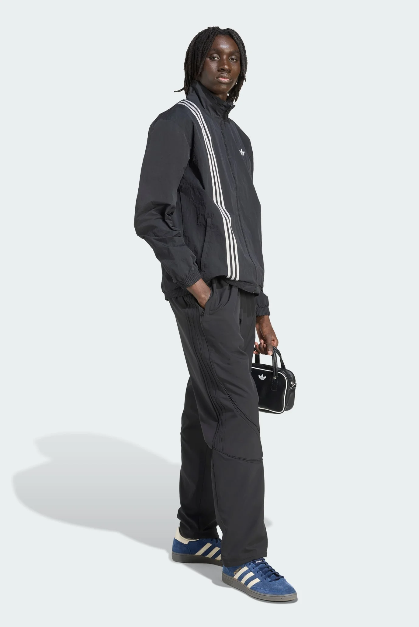Мужская черная спортивная кофта Firebird Front Stripes Woven