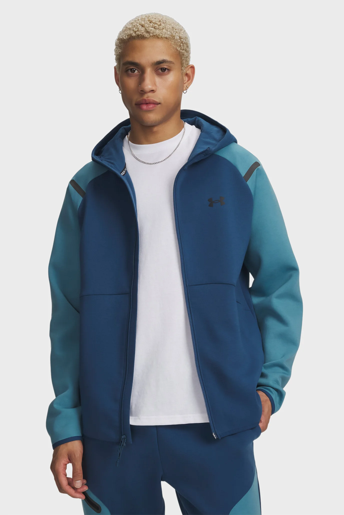 Мужское синее худи UA Unstoppable Flc FZ HD EU-BLU Under Armour