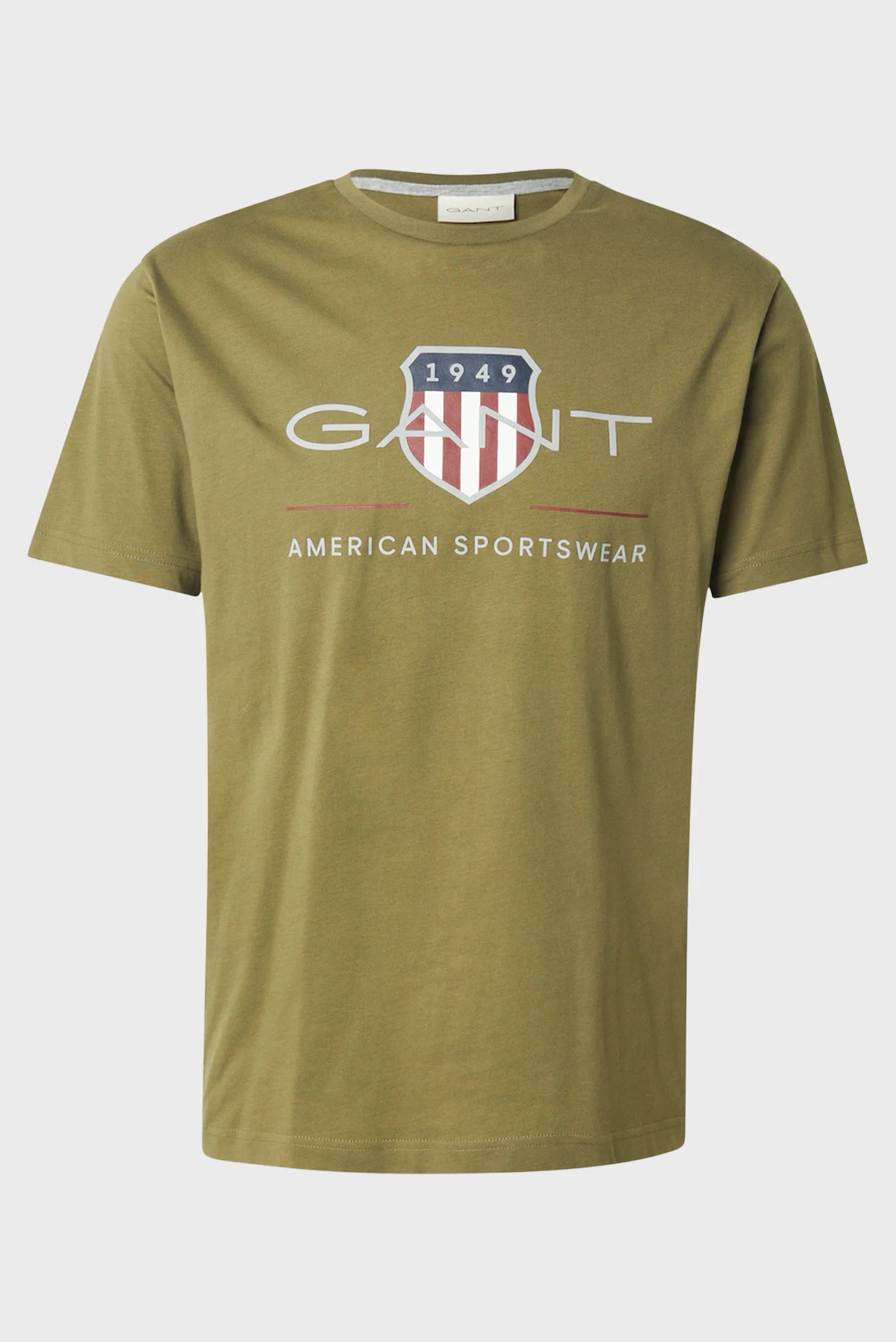 Чоловіча оливкова футболка REG ARCHIVE SHIELD SS T-SHIRT Gant 2003199 ...
