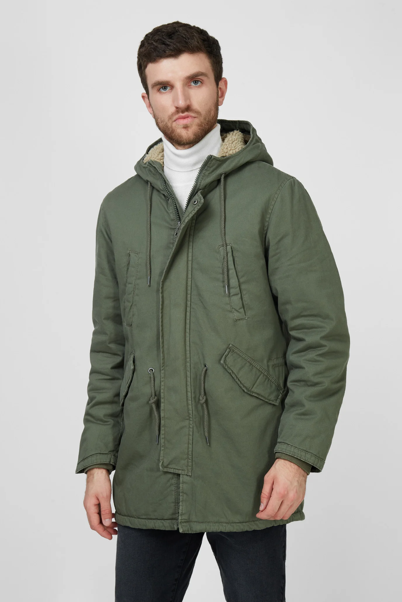 ダノ muzskaa-zelenaa-parka-