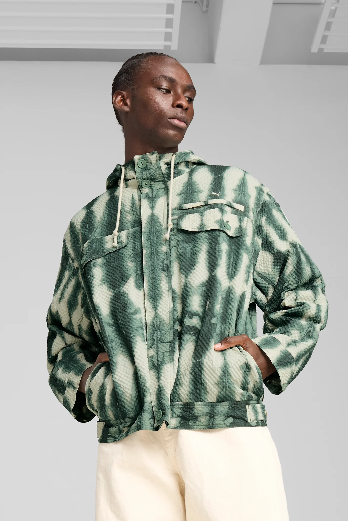Мужская зеленая куртка PALAIS ARTISAN Seersucker Jacket Men PUMA