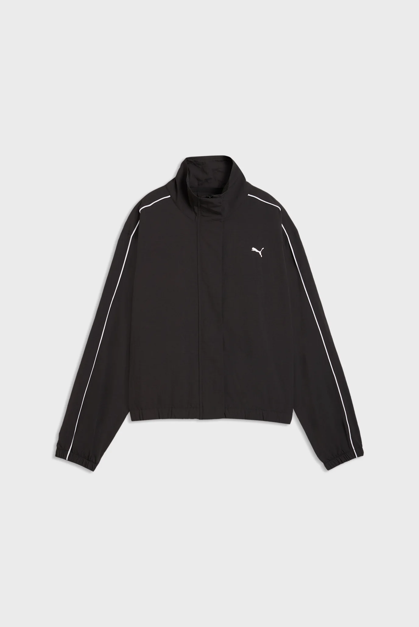 Жіноча чорна вітровка Tropical Speed Moto Woven Jacket Women PUMA