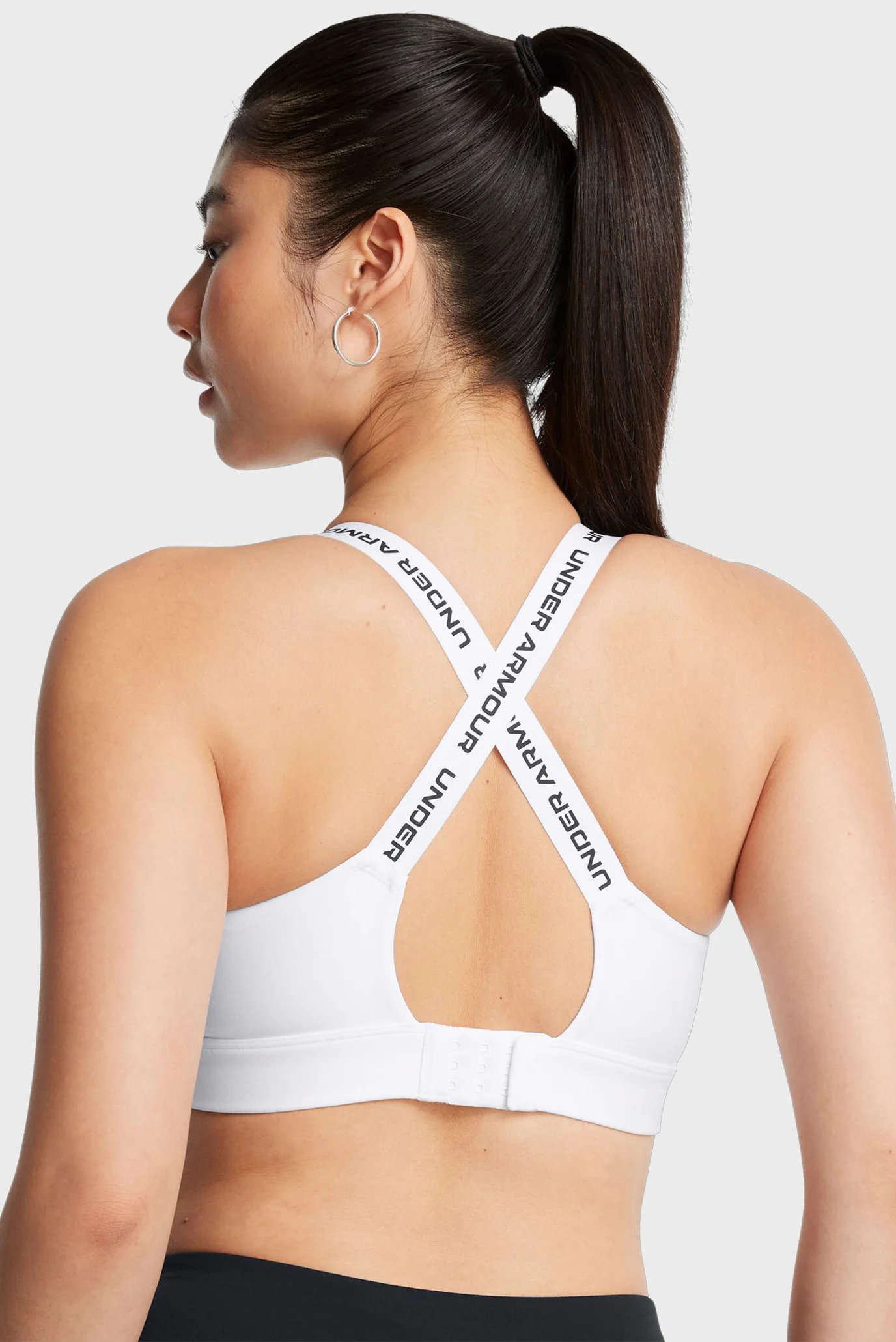 Женский белый топ UA Infinity High 2.0 Bra Under Armour 1384112