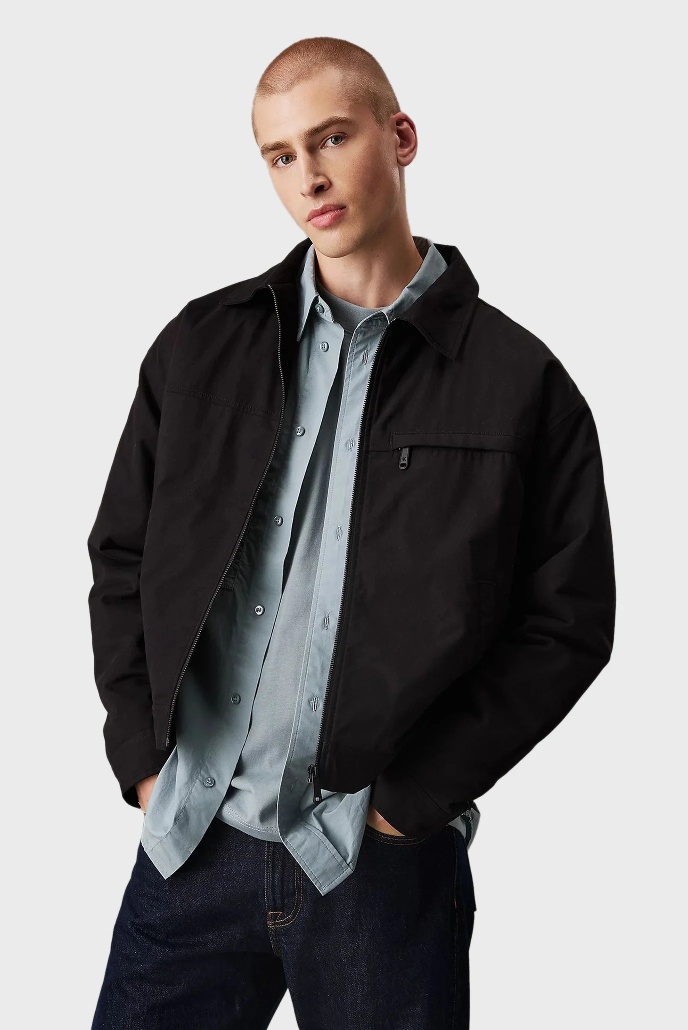 Мужская черная куртка ZIP JACKET Calvin Klein Jeans J30J326713