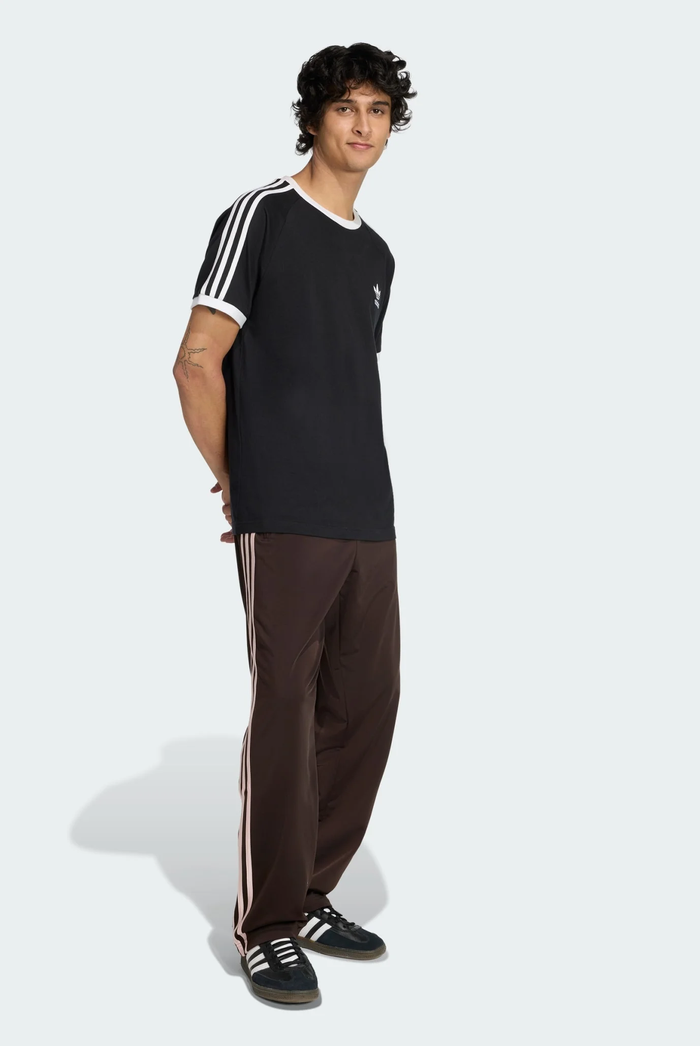 Мужские коричневые спортивные брюки FIREBIRD TRACK adidas KD8321