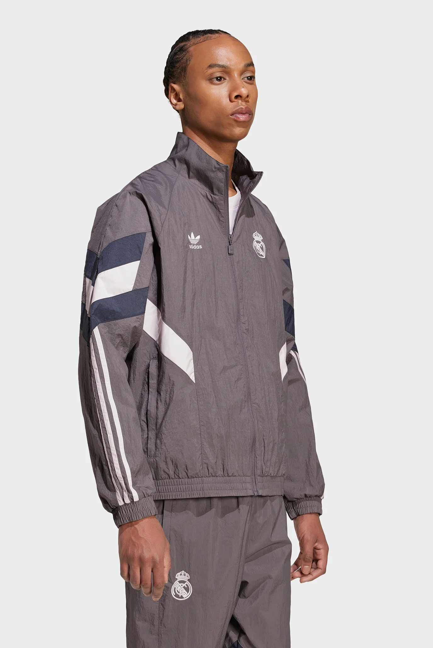  Real Madrid ウェアセット S Мужская серая ветровка Real Madrid Originals adidas JI9479 — MD
