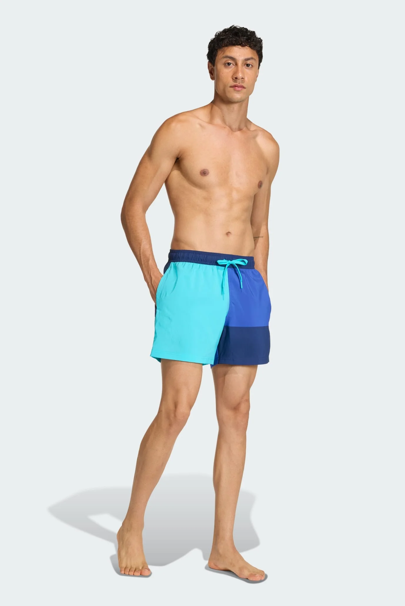 Мужские синие плавательные шорты COLORBLOCK 5INCH adidas KA2744