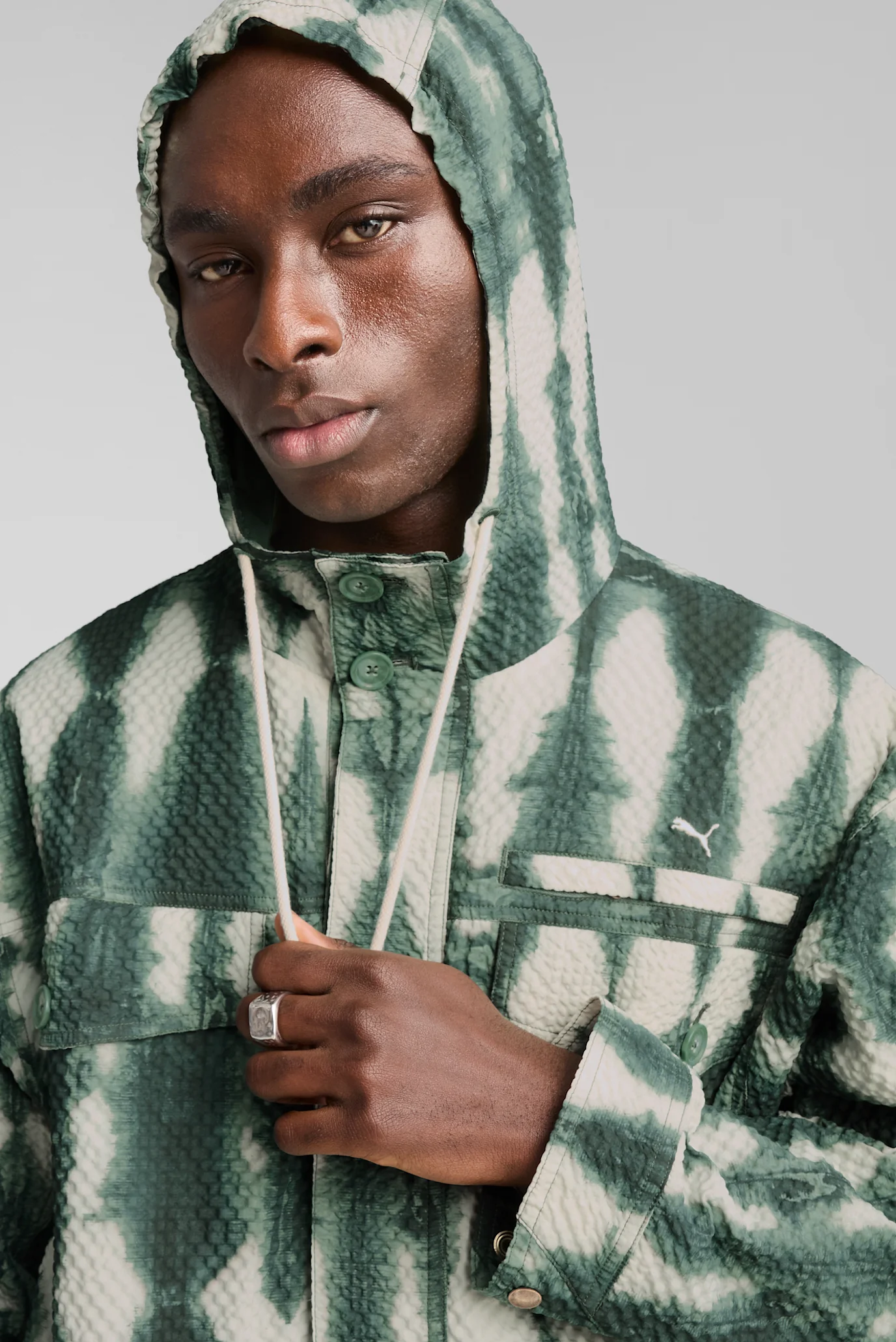 Мужская зеленая куртка PALAIS ARTISAN Seersucker Jacket Men PUMA