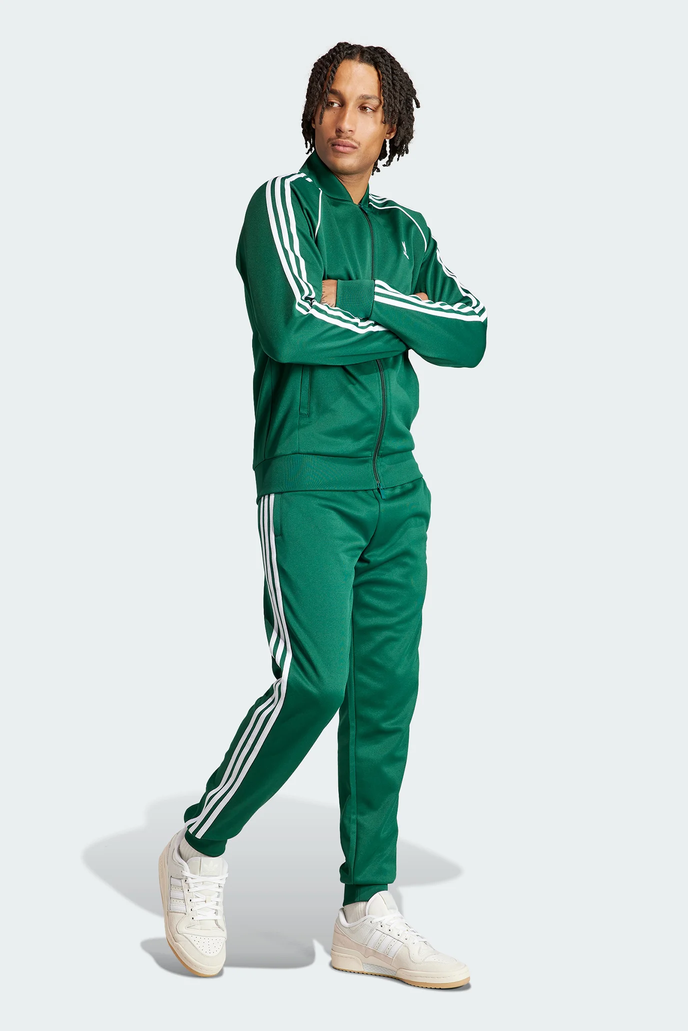 Мужская зеленая спортивная кофта Adicolor Classics SST adidas