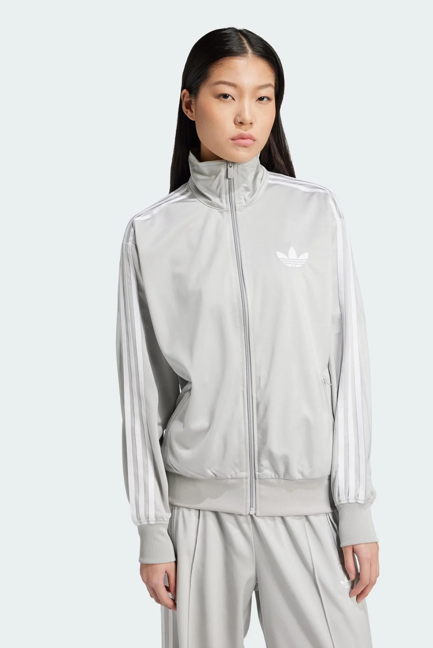 Жіноча сіра спортивна кофта Adicolor Classic Firebird Loose adidas