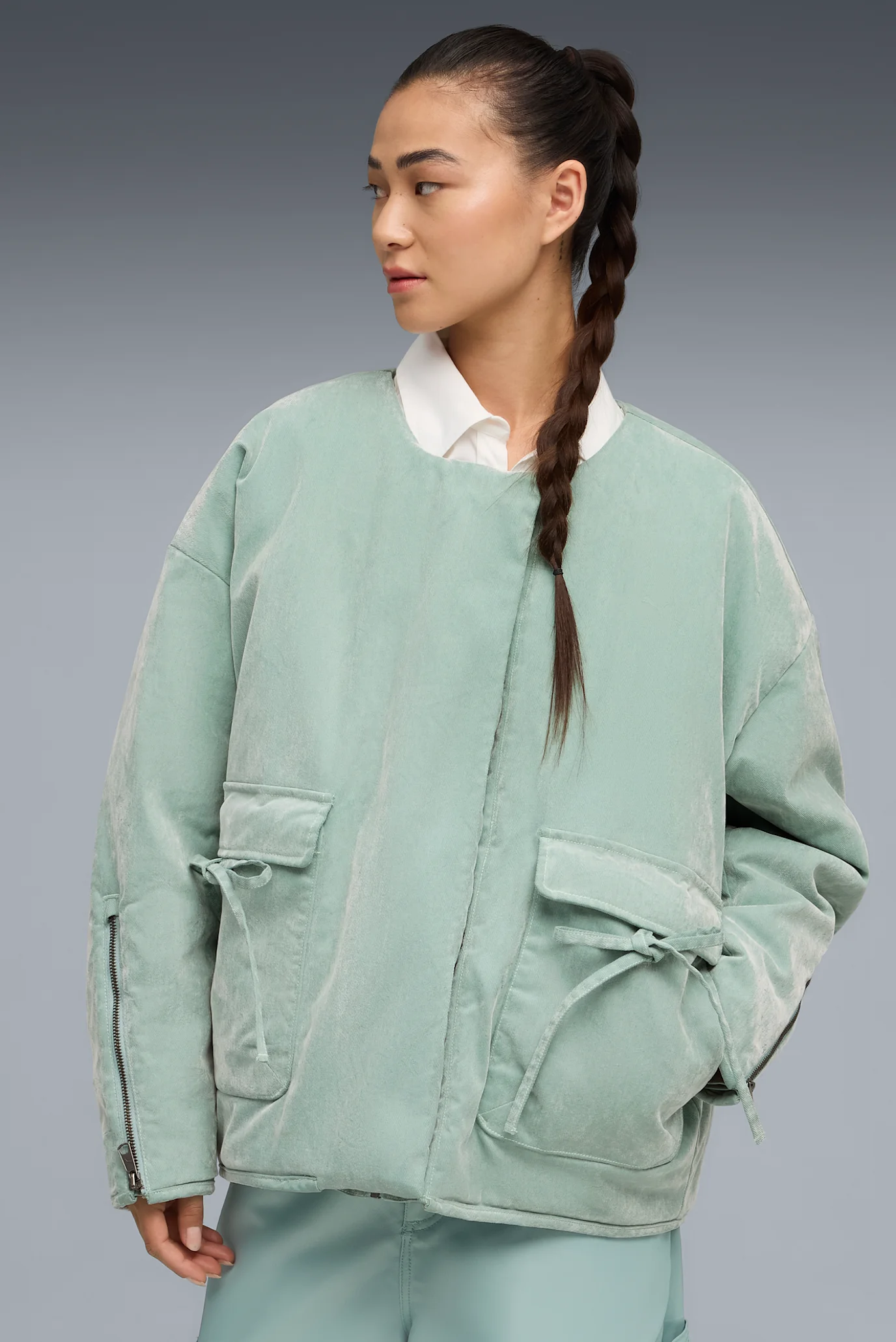 Женская зеленая куртка YONA Jacket Women PUMA 632326_37 — MD-Fashion