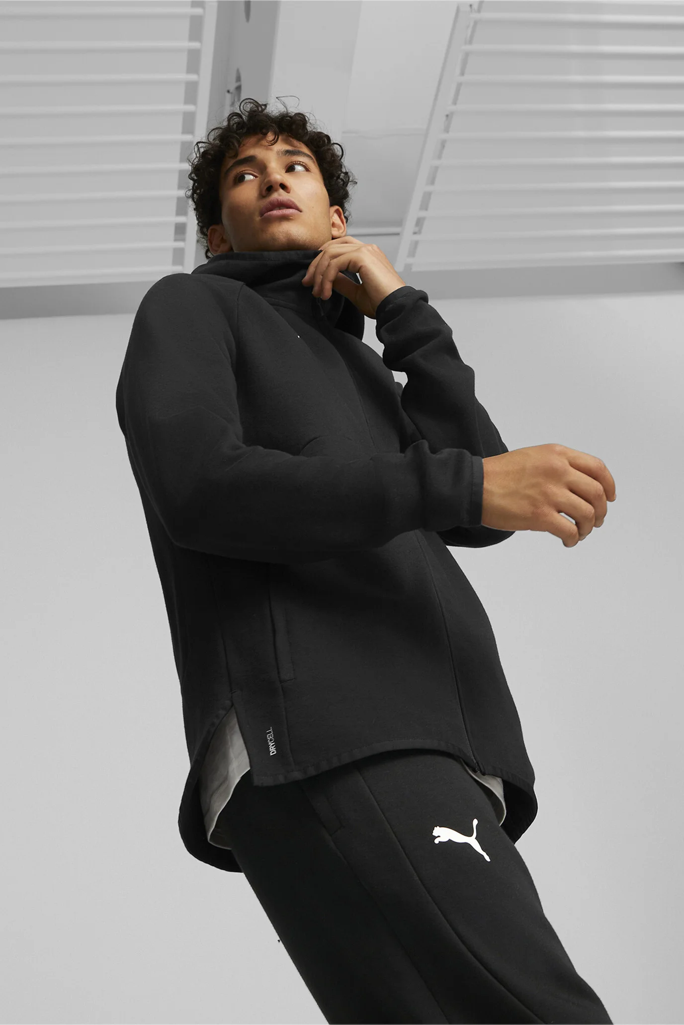 Чоловіча чорна вітровка Teamwear Dime Basketball Jacket Men PUMA