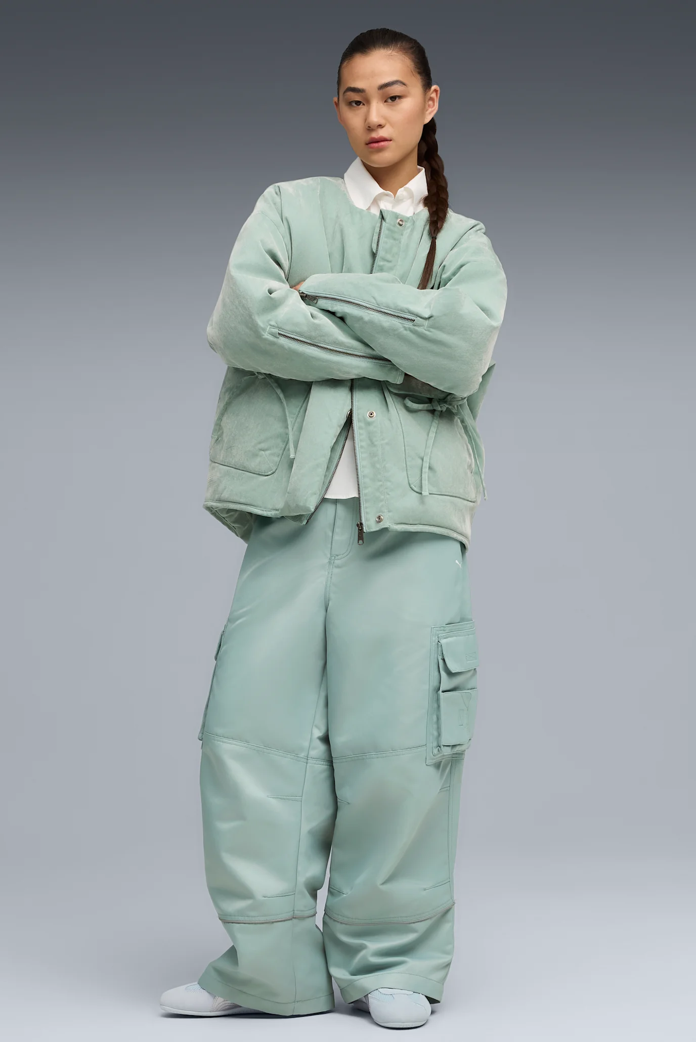 Женская зеленая куртка YONA Jacket Women PUMA 632326_37 — MD-Fashion
