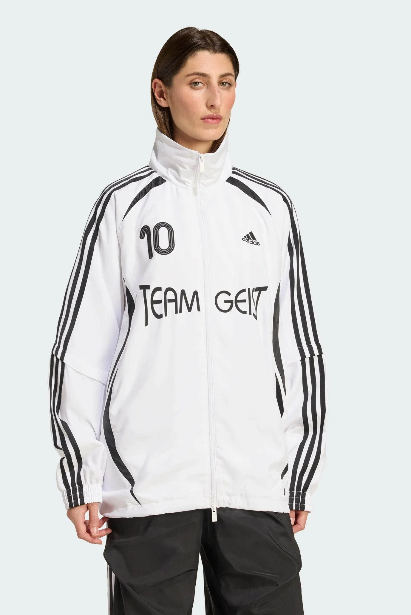 Жіноча біла спортивна кофта Adilenium Season 4 Teamgeist Oversized