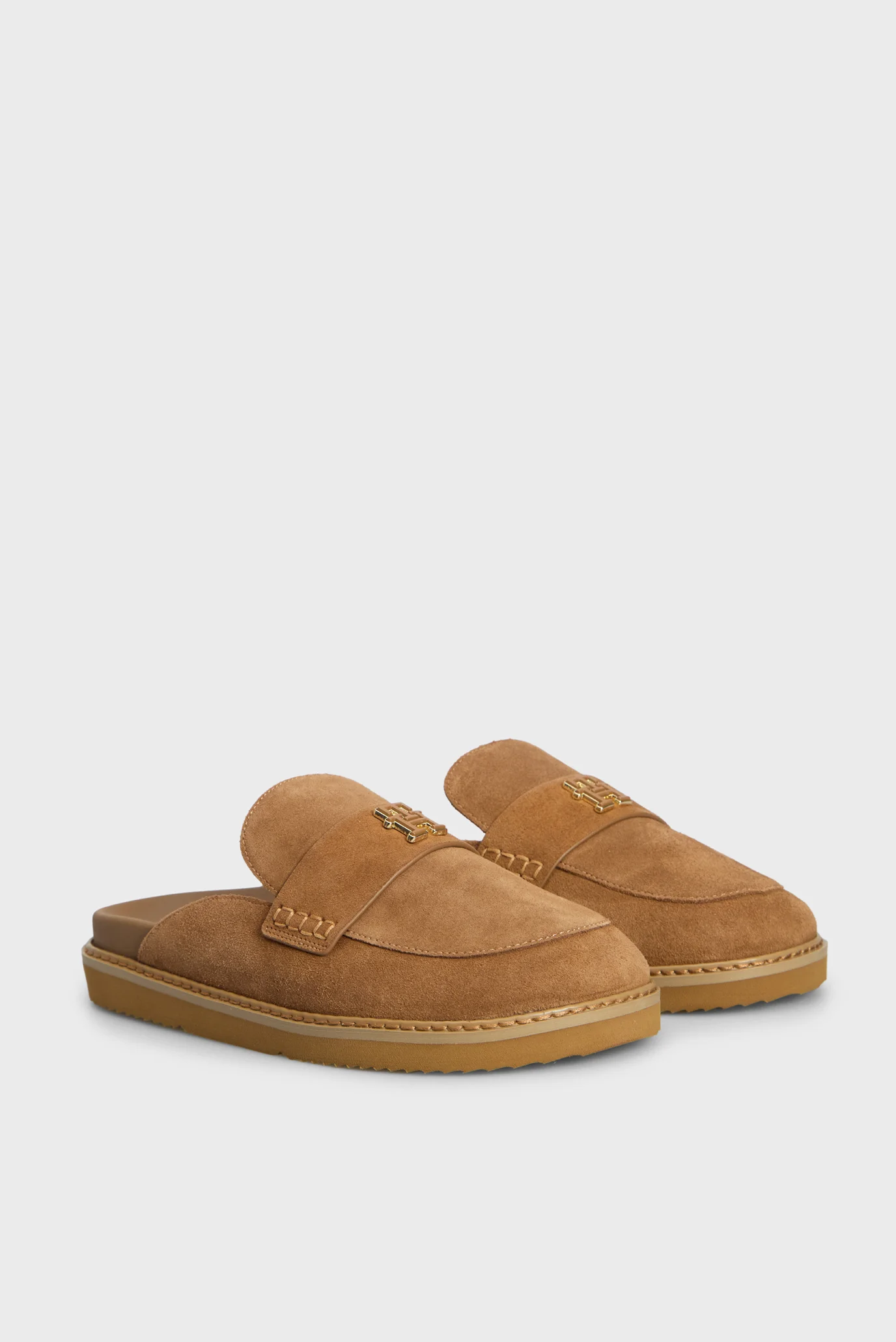 Жіночі руді замшеві мюлі SUEDE CLOSED TOE MULE Tommy Hilfiger