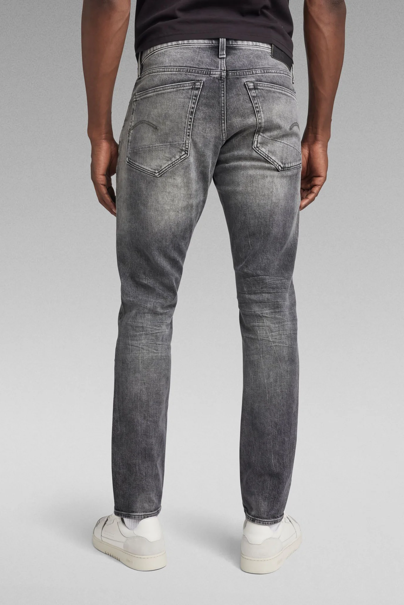 Мужские серые джинсы 3301 Straight Tapered G-Star RAW 51003,C293