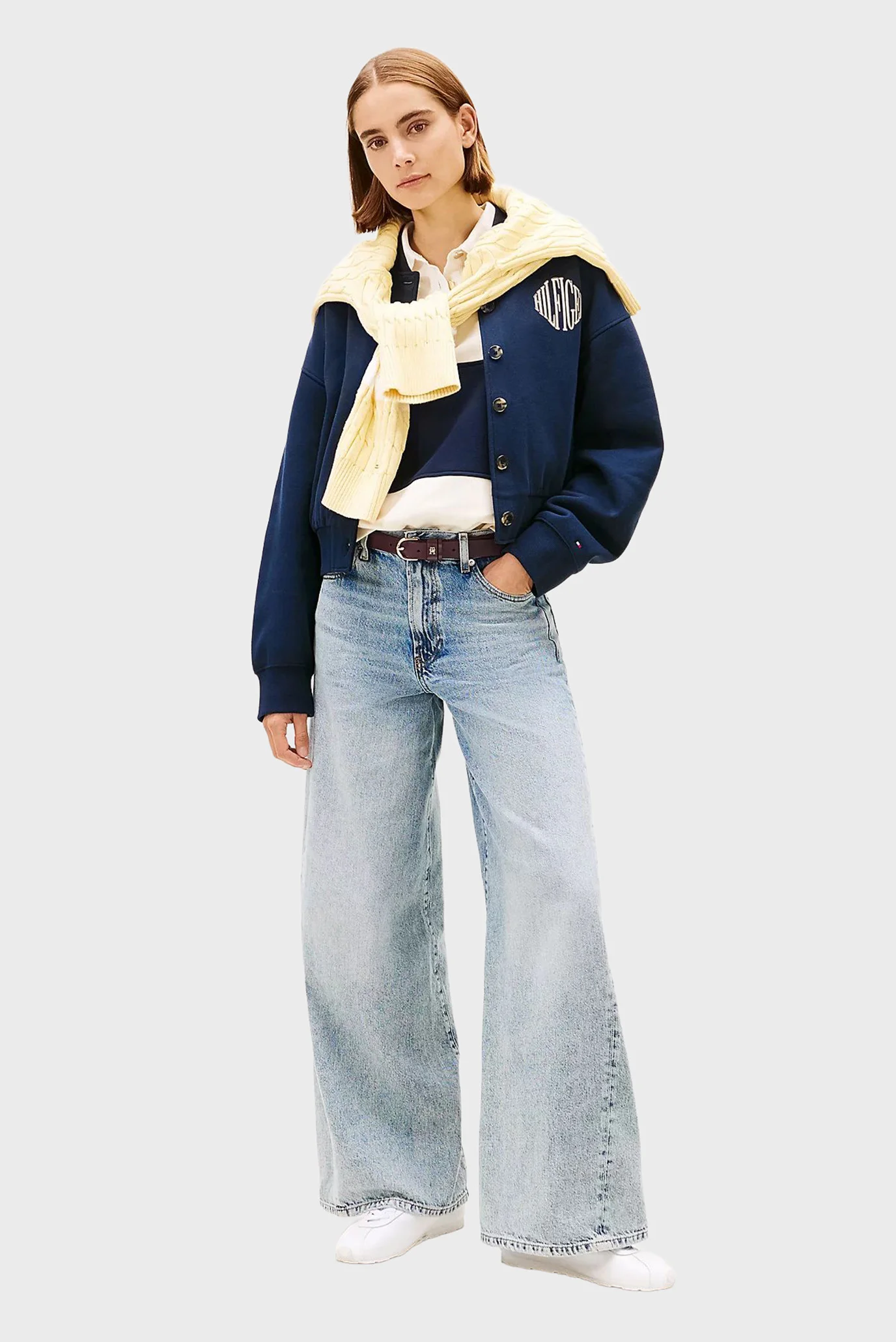 Жіночі білі шкіряні кросівки LOW PROFILE Tommy Hilfiger FW0FW08951
