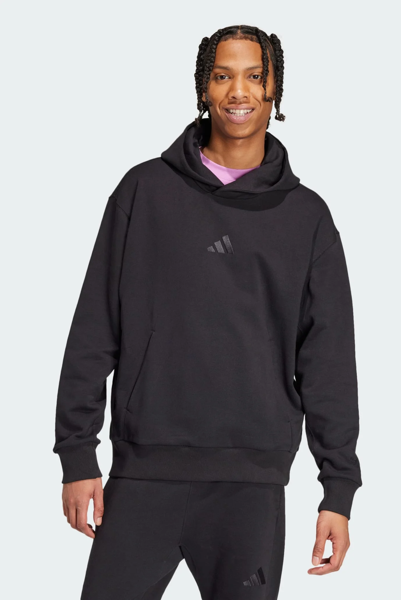 Мужское черное худи ALL SZN French Terry adidas IX1248 — MD-Fashion