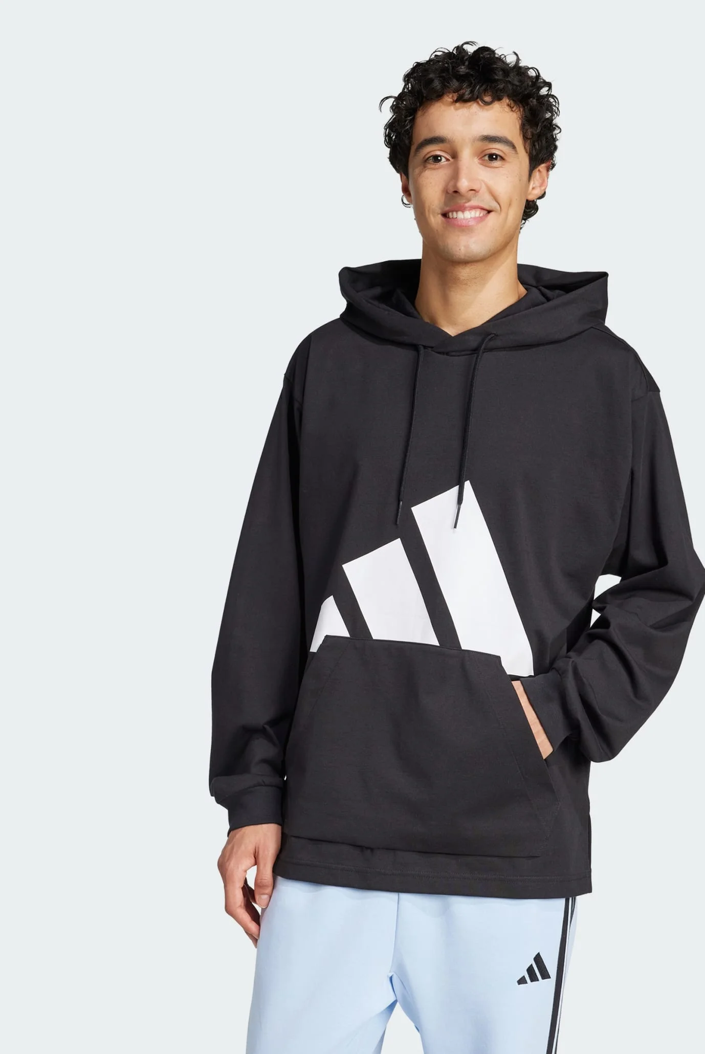 Чоловіче чорне худі Essentials Big Logo Single Jersey adidas