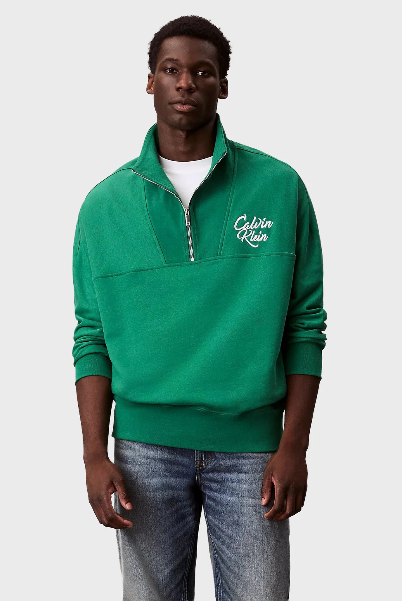 Мужская зеленая спортивная кофта PREMIUM FLEECE Calvin Klein Jeans