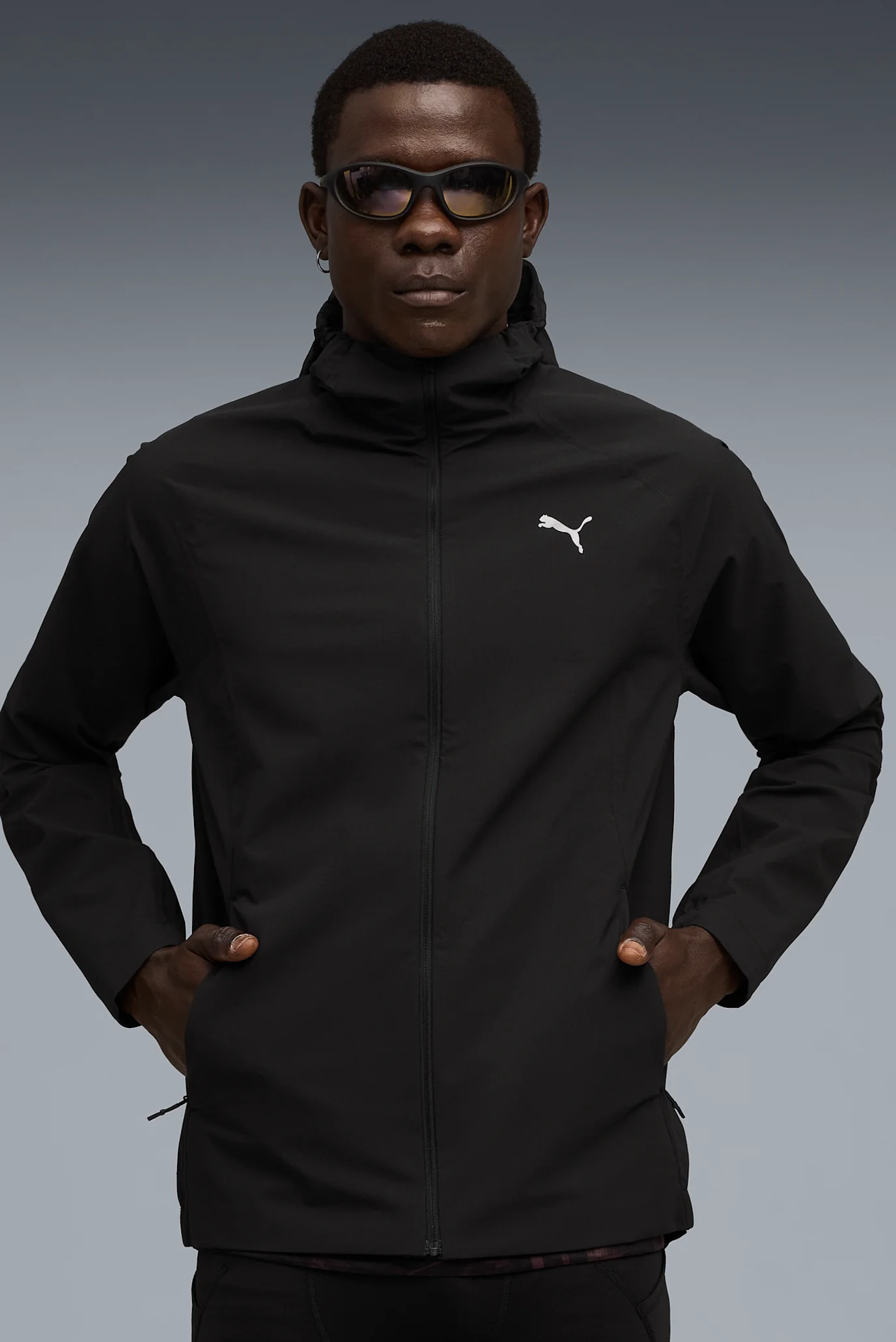 Мужская черная ветровка RUN rainCELL Jacket Men PUMA 527525_01