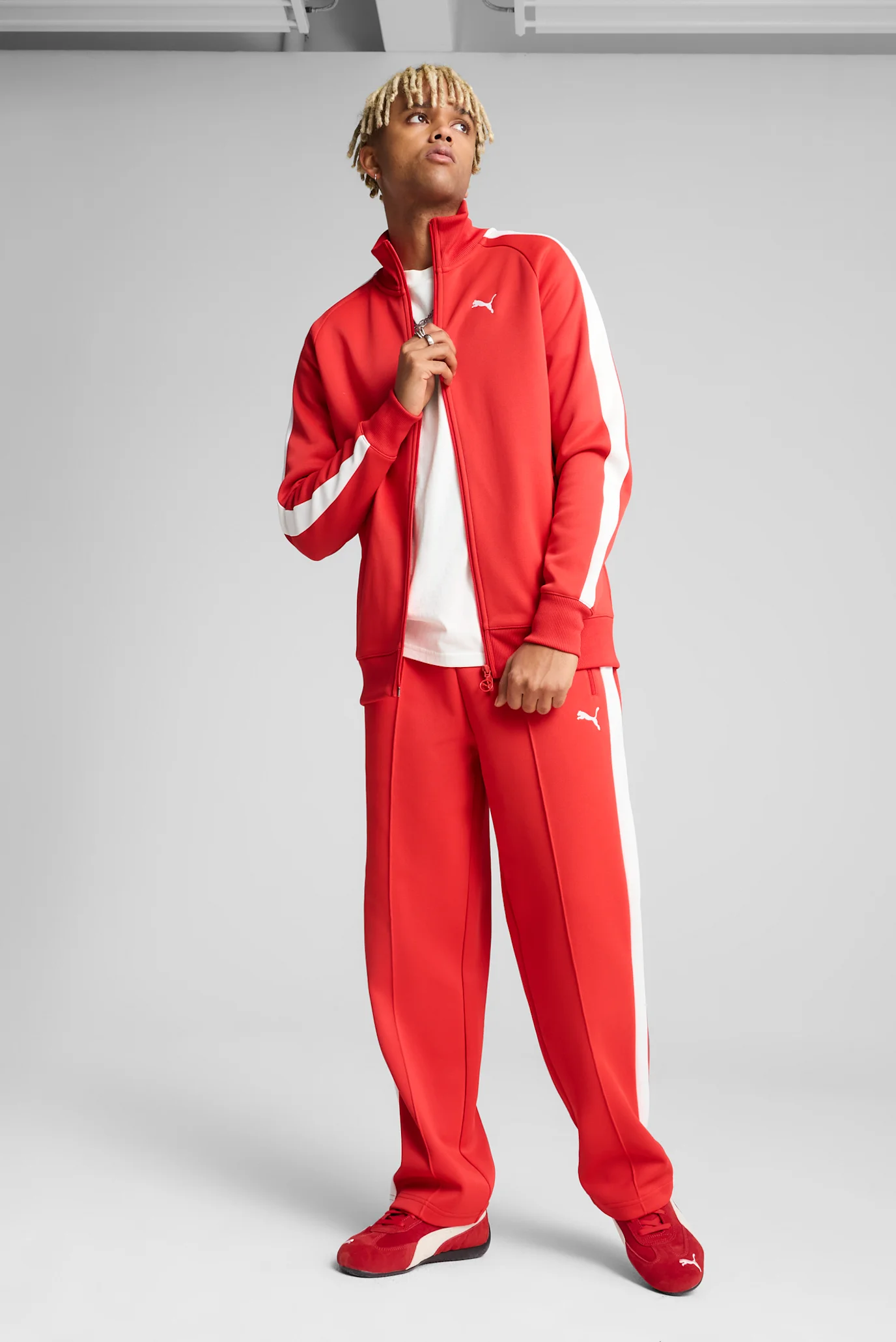 Мужская красная спортивная кофта T7 ALWAYS ON Track Jacket Men